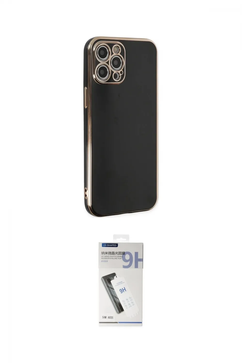 ieg™ iPhone 12 Pro Max Kılıf Yankı Serisi - Şeffaf Uv Polymer Nano Ekran Koruyucu
