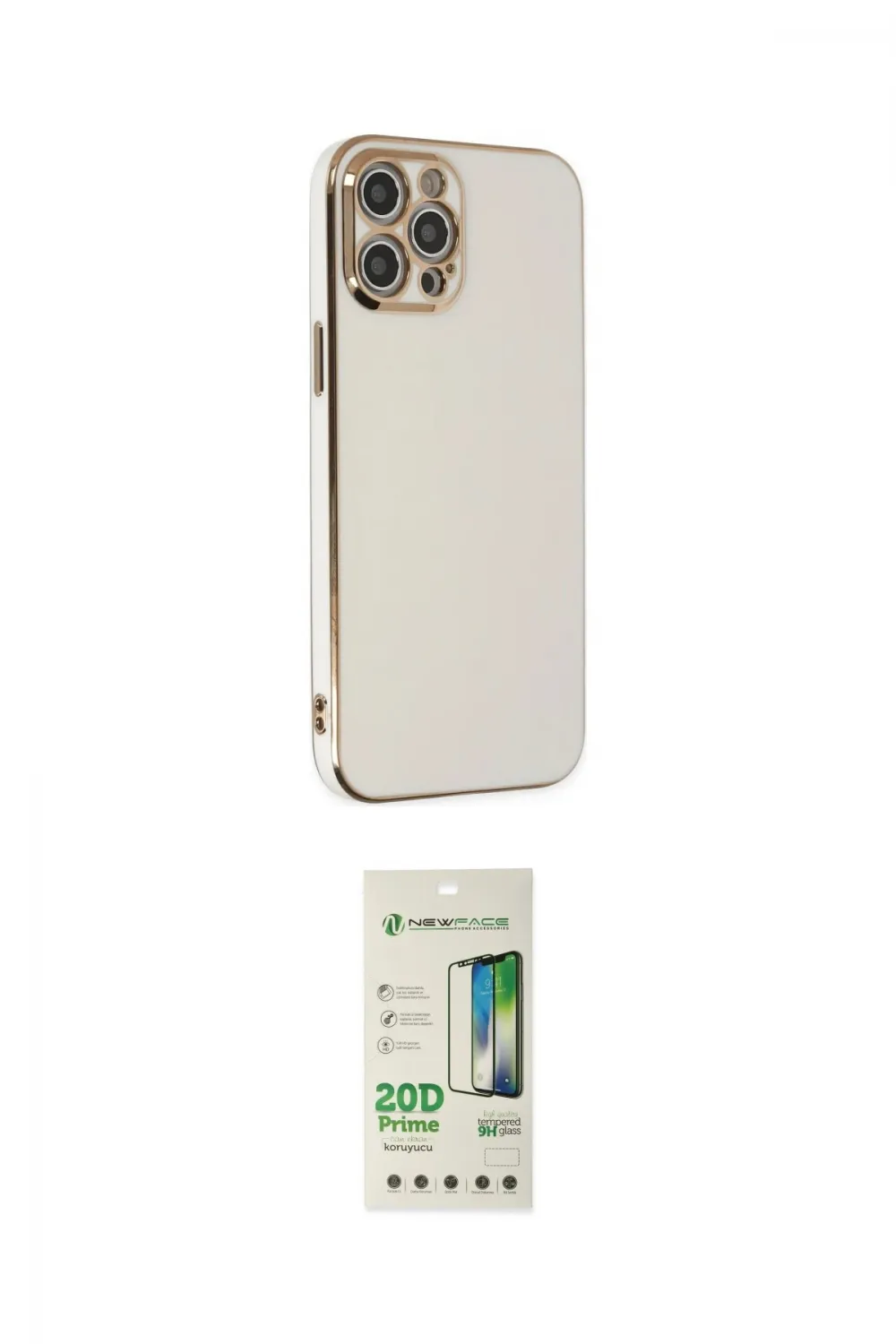 ieg™ iPhone 12 Pro Max Kılıf Yankı Serisi - Siyah 20D Premium Cam Ekran Koruyucu