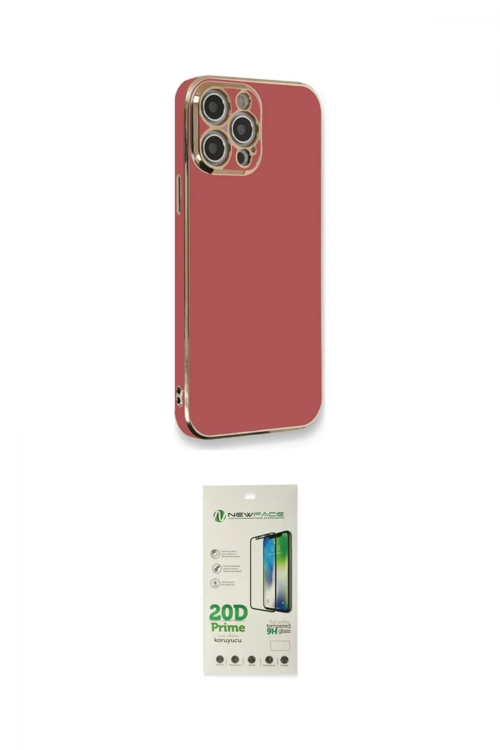ieg™ iPhone 12 Pro Max Kılıf Yankı Serisi - Siyah 20D Premium Cam Ekran Koruyucu
