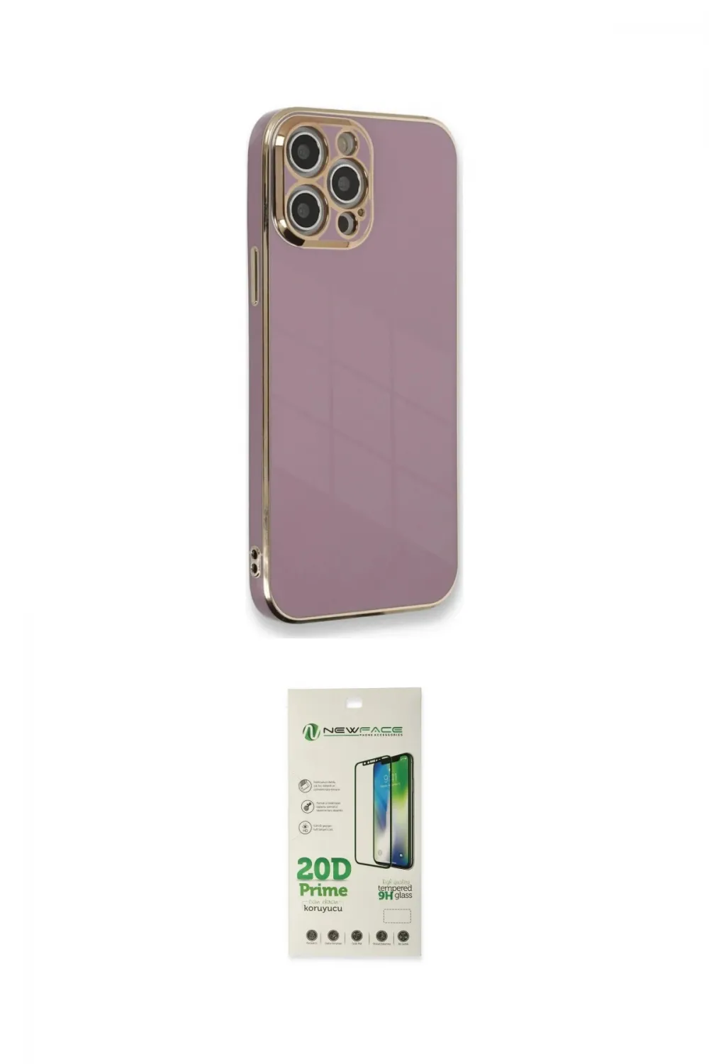 ieg™ iPhone 12 Pro Max Kılıf Yankı Serisi - Siyah 20D Premium Cam Ekran Koruyucu