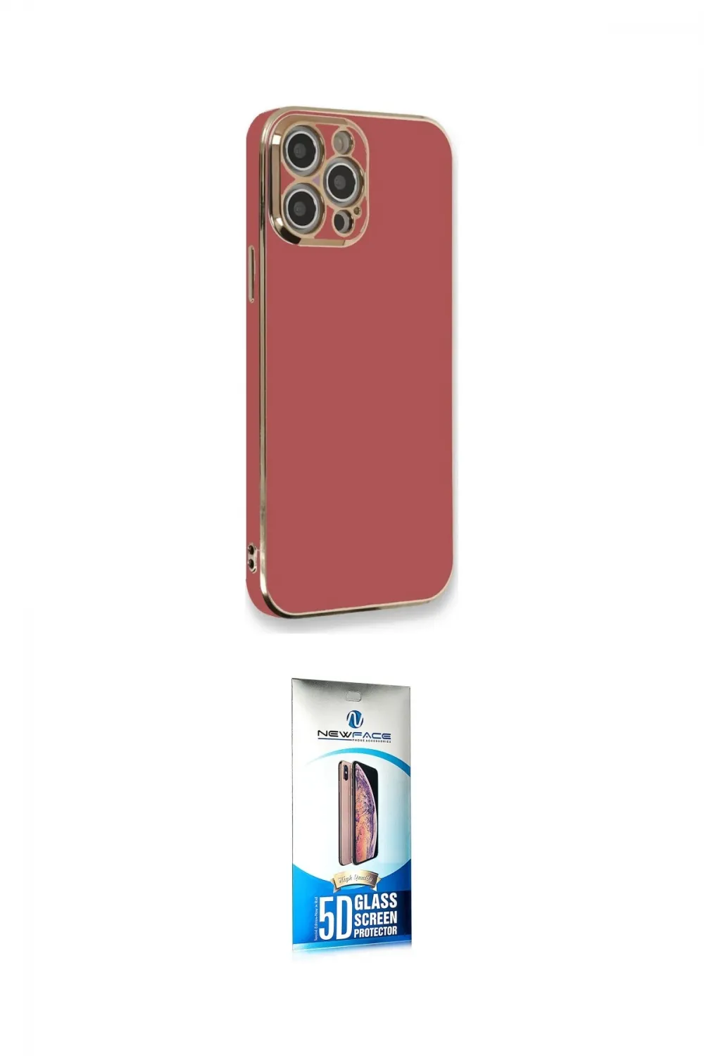 ieg™ iPhone 12 Pro Max Kılıf Yankı Serisi - Siyah 5D Eko Cam Ekran Koruyucu