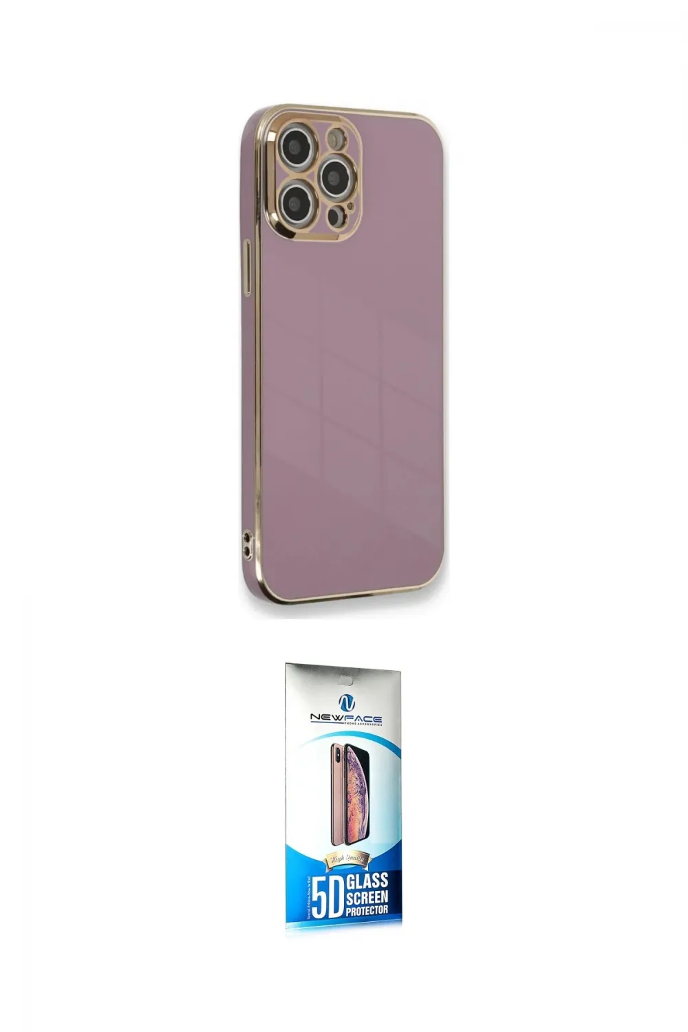 ieg™ iPhone 12 Pro Max Kılıf Yankı Serisi - Siyah 5D Eko Cam Ekran Koruyucu