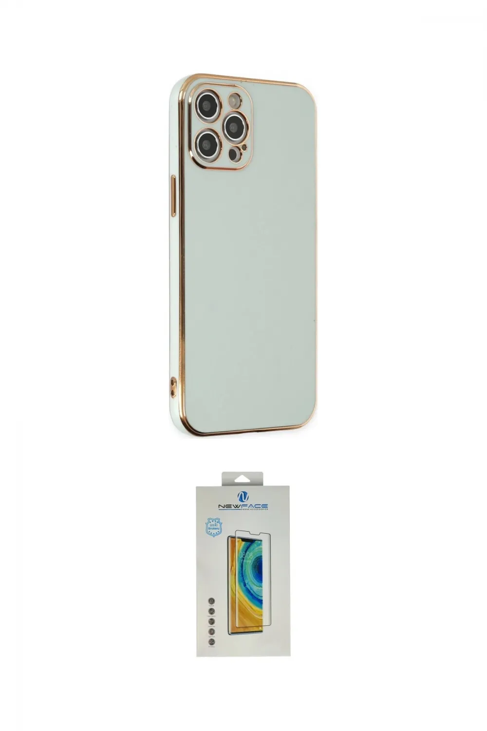 ieg™ iPhone 12 Pro Max Kılıf Yankı Serisi - Siyah Polymer Nano Ekran Koruyucu