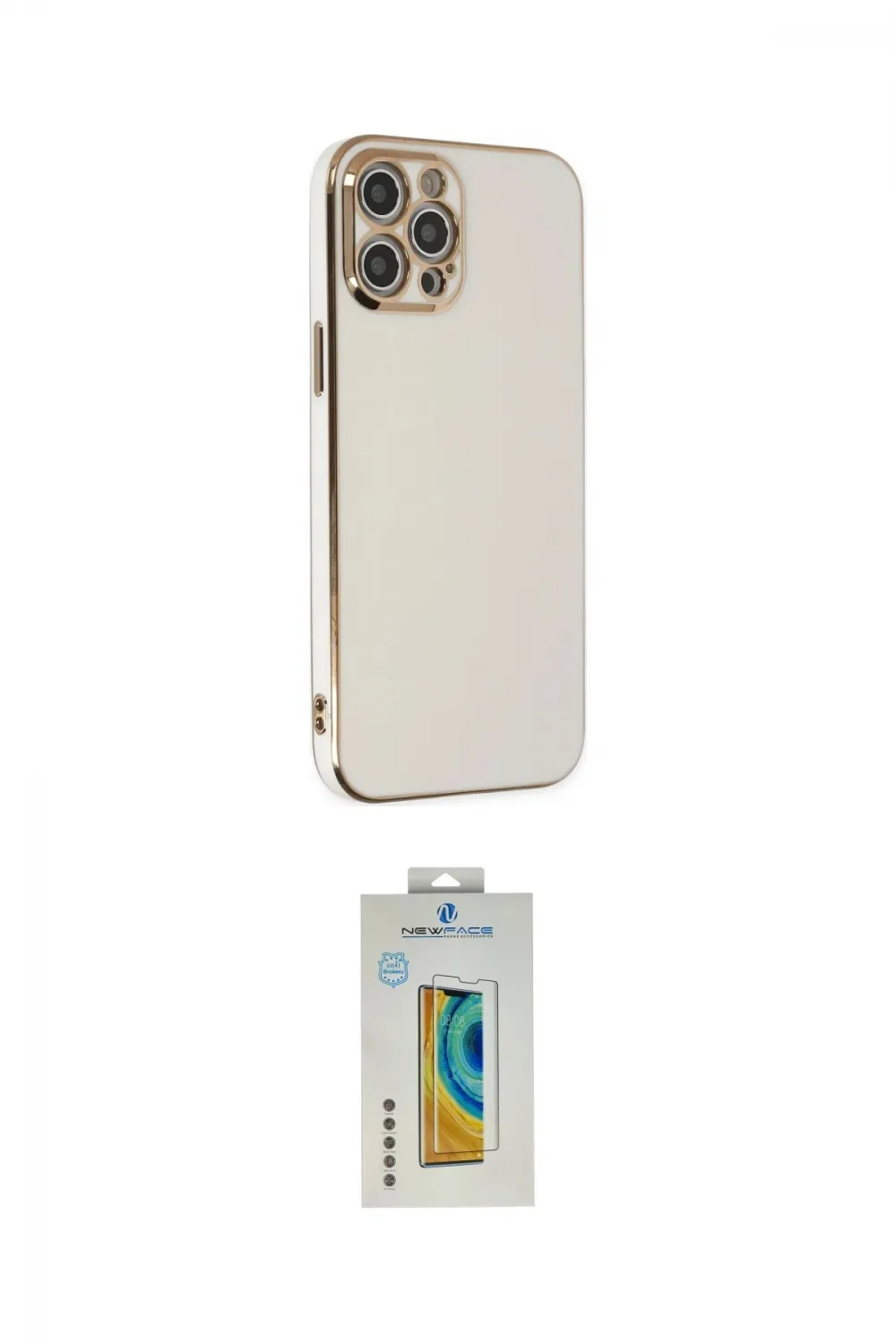 ieg™ iPhone 12 Pro Max Kılıf Yankı Serisi - Siyah Polymer Nano Ekran Koruyucu