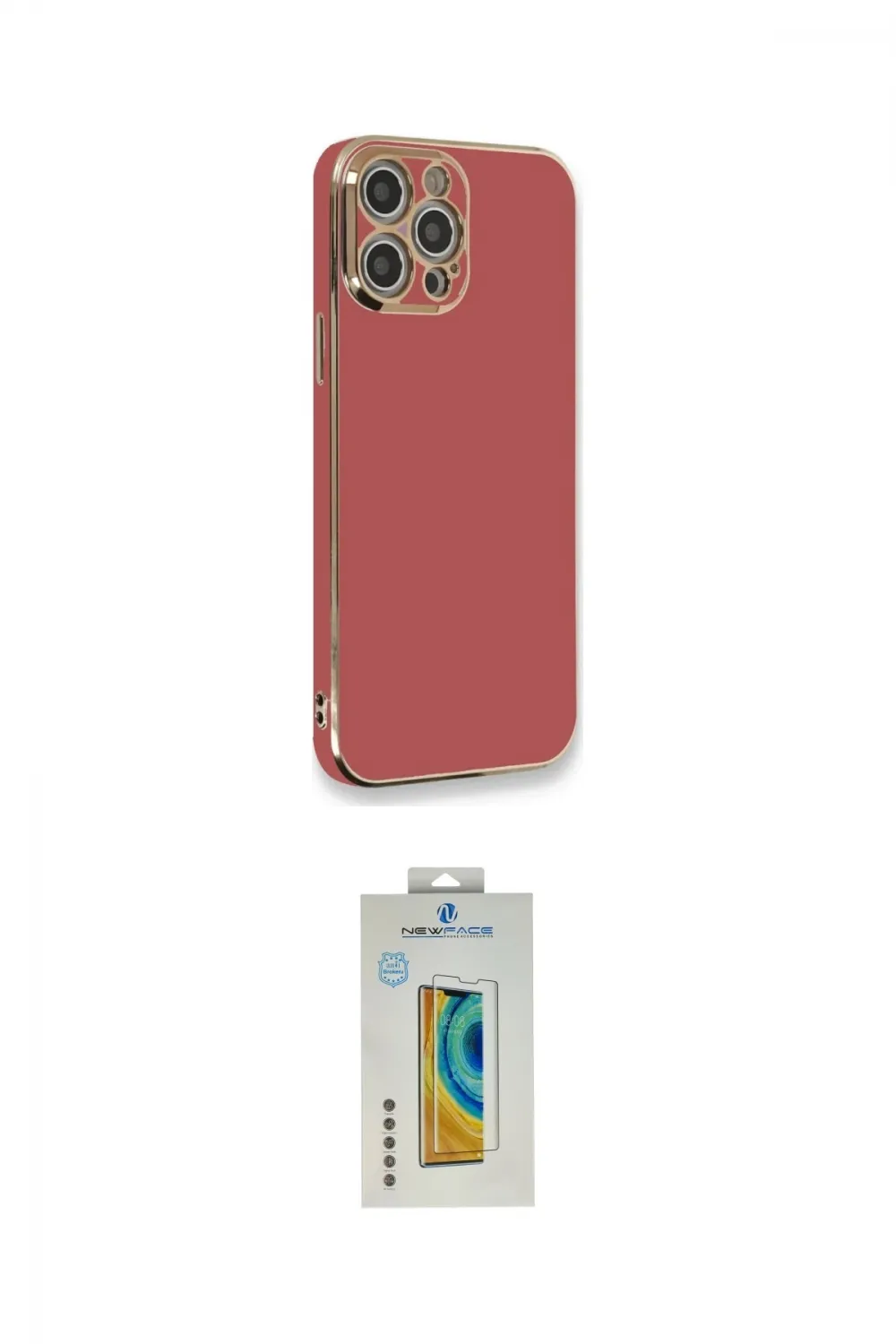 ieg™ iPhone 12 Pro Max Kılıf Yankı Serisi - Siyah Polymer Nano Ekran Koruyucu