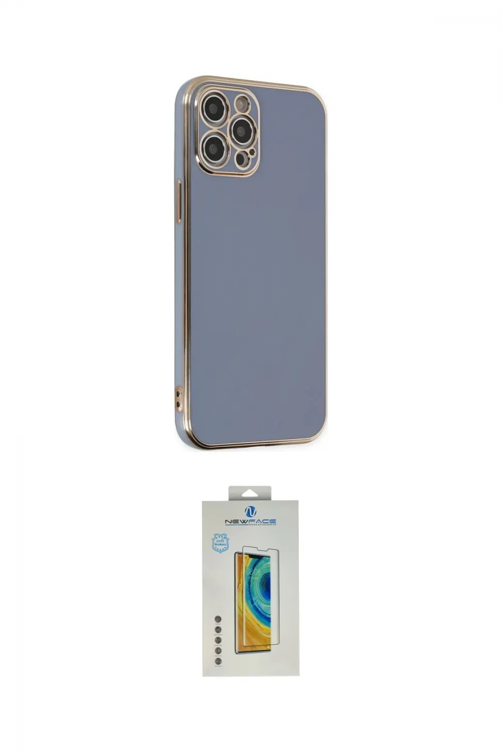 ieg™ iPhone 12 Pro Max Kılıf Yankı Serisi - Siyah Polymer Nano Ekran Koruyucu