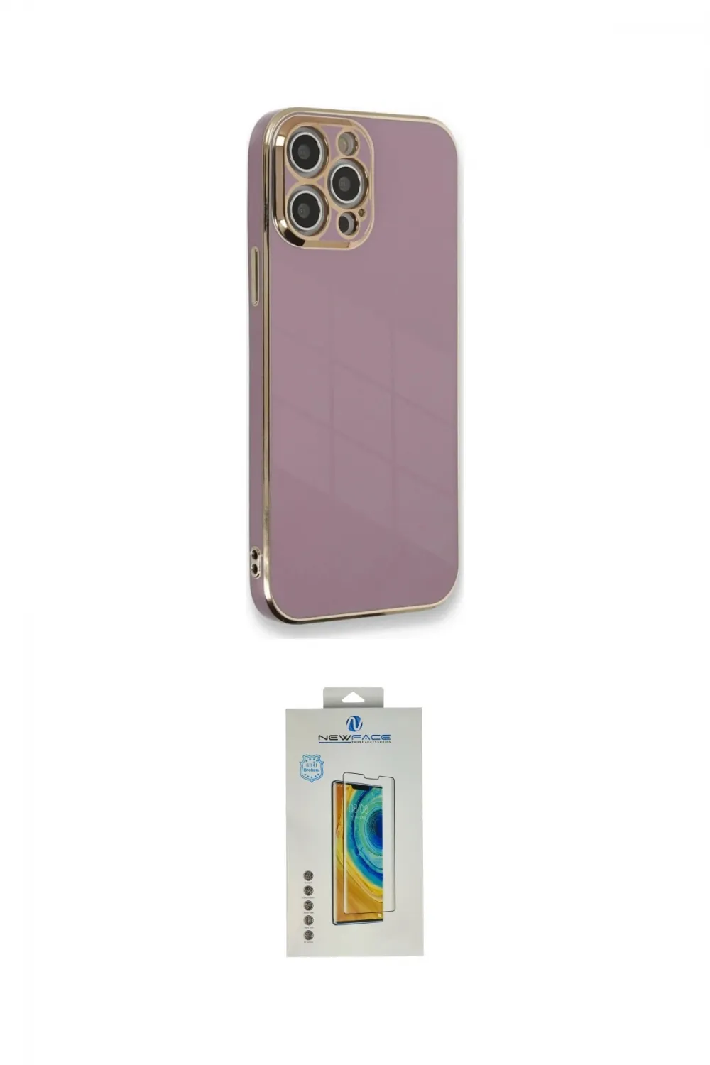 ieg™ iPhone 12 Pro Max Kılıf Yankı Serisi - Siyah Polymer Nano Ekran Koruyucu