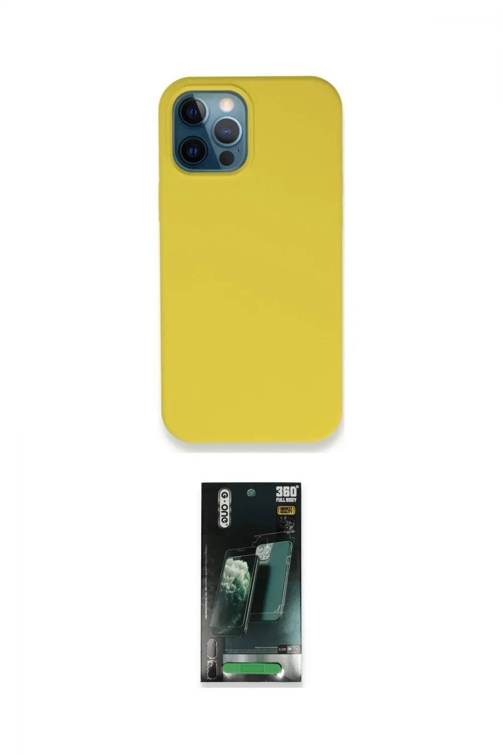 ieg™ iPhone 12 Pro Max Kılıf Zirve Modern Özel Seri - Şeffaf 360 Full Body Arka Koruyucu