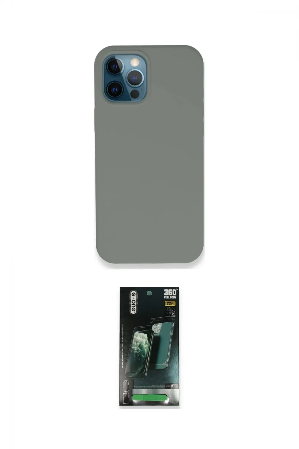 ieg™ iPhone 12 Pro Max Kılıf Zirve Modern Özel Seri - Şeffaf 360 Full Body Arka Koruyucu