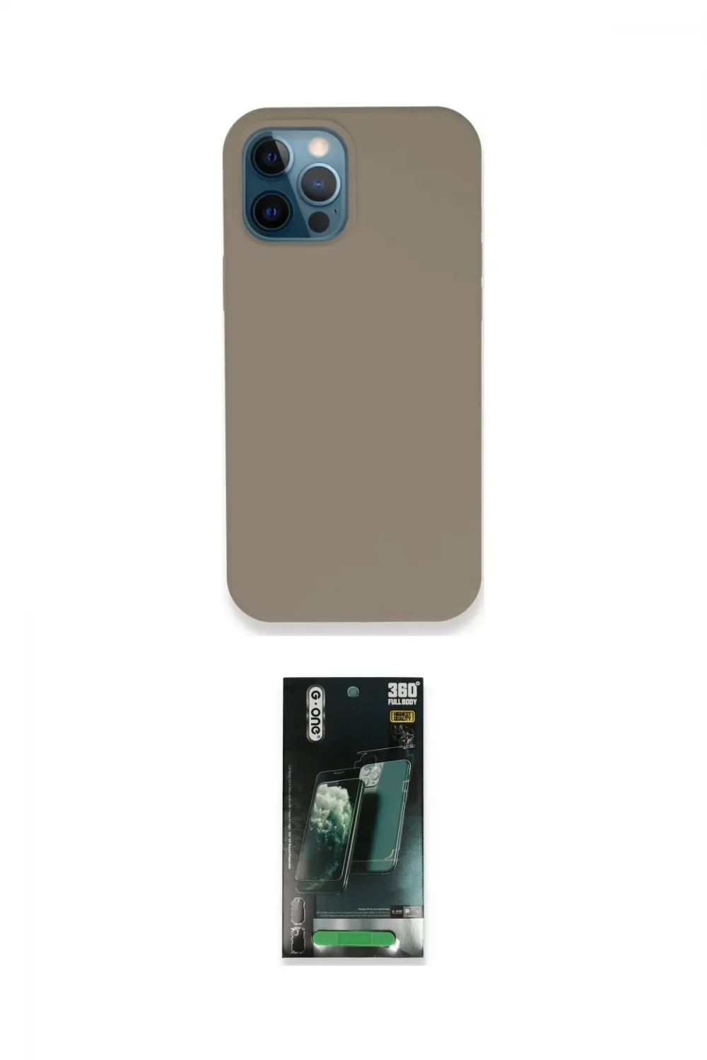ieg™ iPhone 12 Pro Max Kılıf Zirve Modern Özel Seri - Şeffaf 360 Full Body Arka Koruyucu