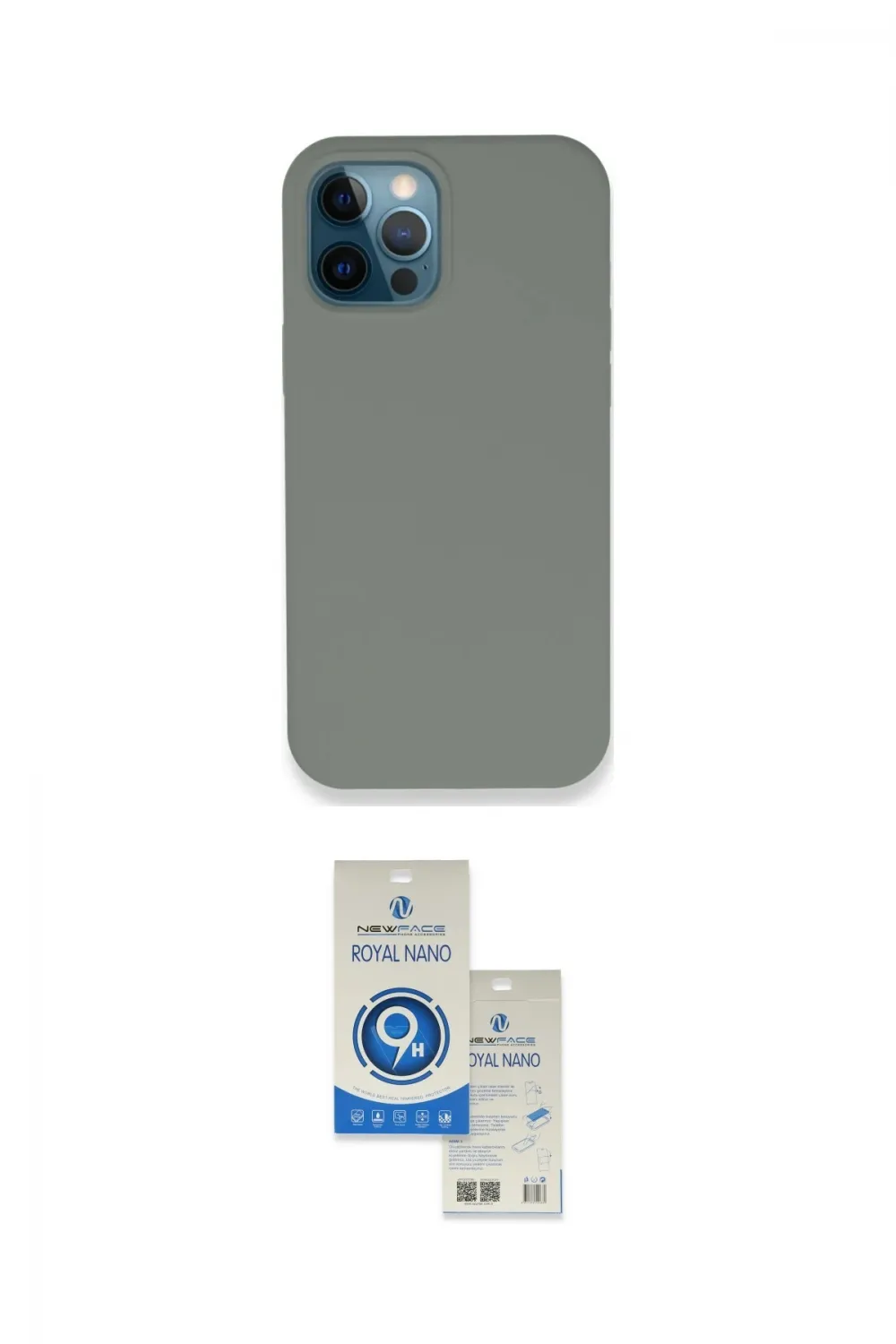 ieg™ iPhone 12 Pro Max Kılıf Zirve Modern Özel Seri - Şeffaf Royal Nano Ekran Koruyucu