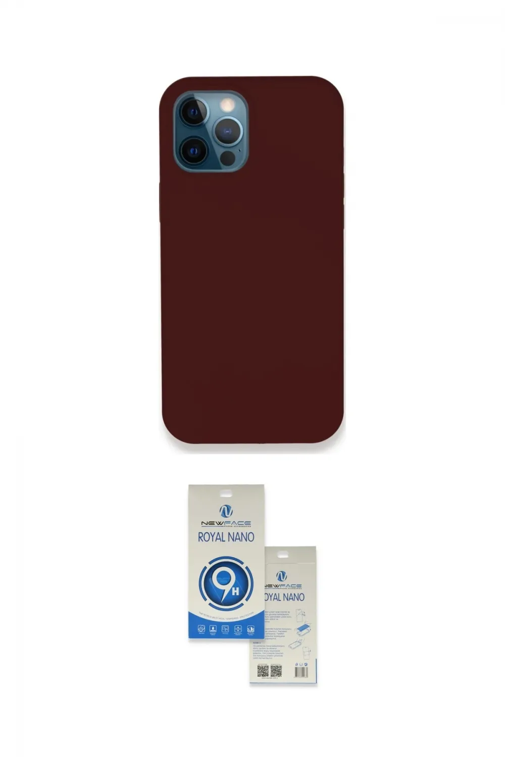 ieg™ iPhone 12 Pro Max Kılıf Zirve Modern Özel Seri - Şeffaf Royal Nano Ekran Koruyucu