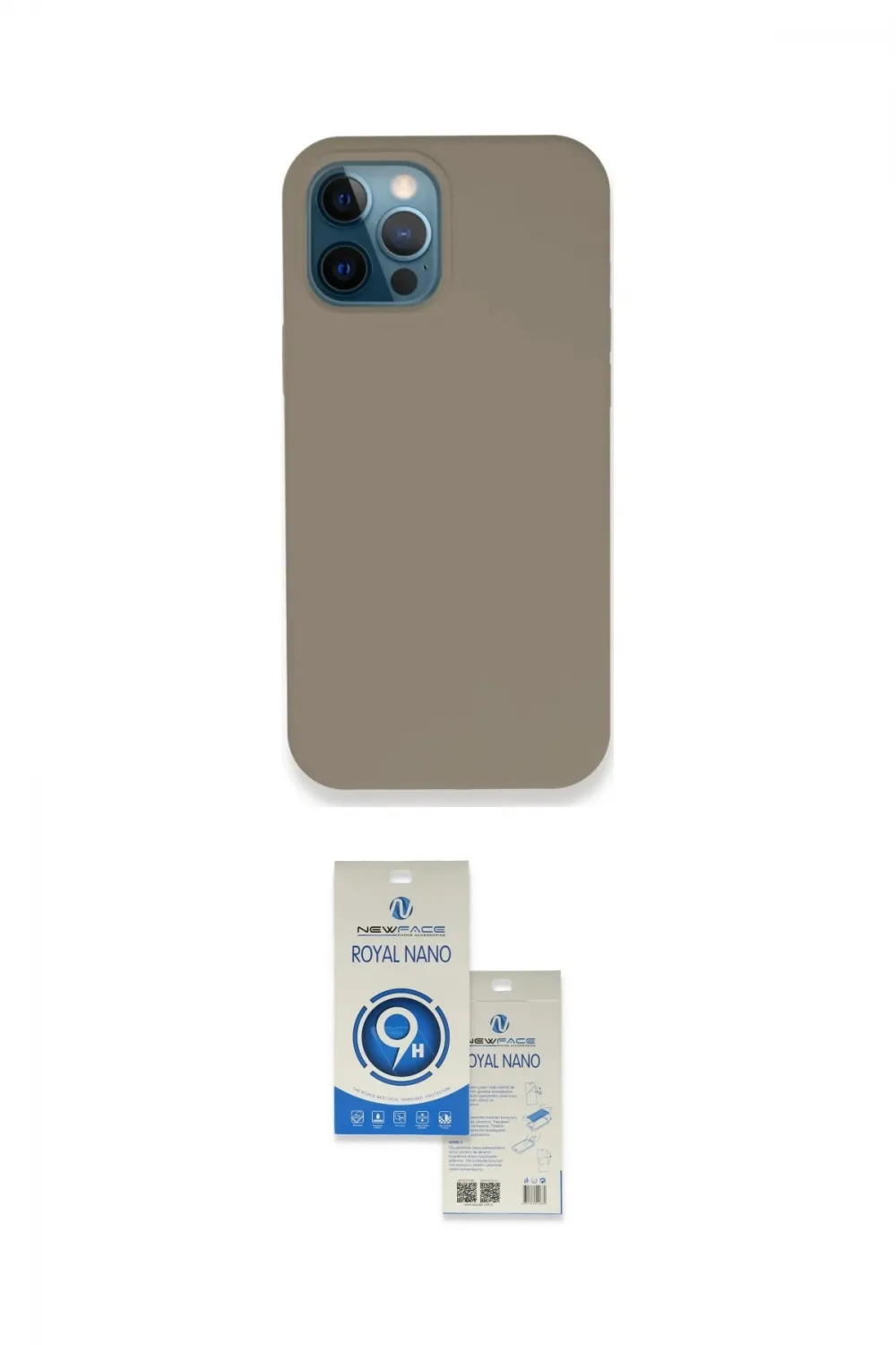 ieg™ iPhone 12 Pro Max Kılıf Zirve Modern Özel Seri - Şeffaf Royal Nano Ekran Koruyucu