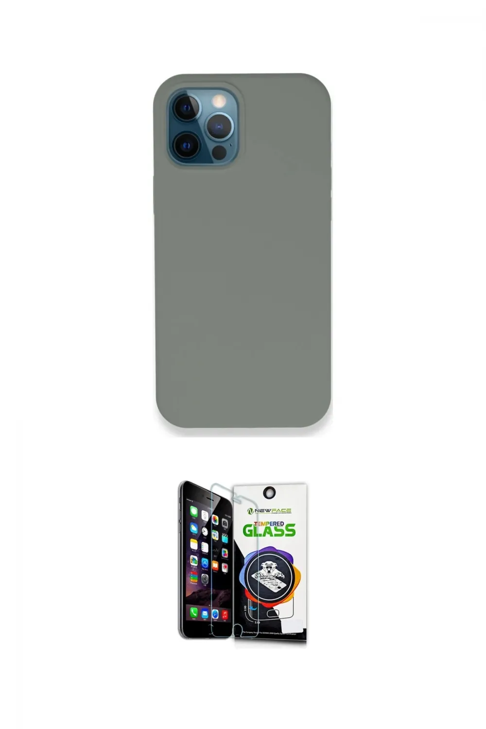 ieg™ iPhone 12 Pro Max Kılıf Zirve Modern Özel Seri - Şeffaf Temperli Cam Ekran Koruyucu