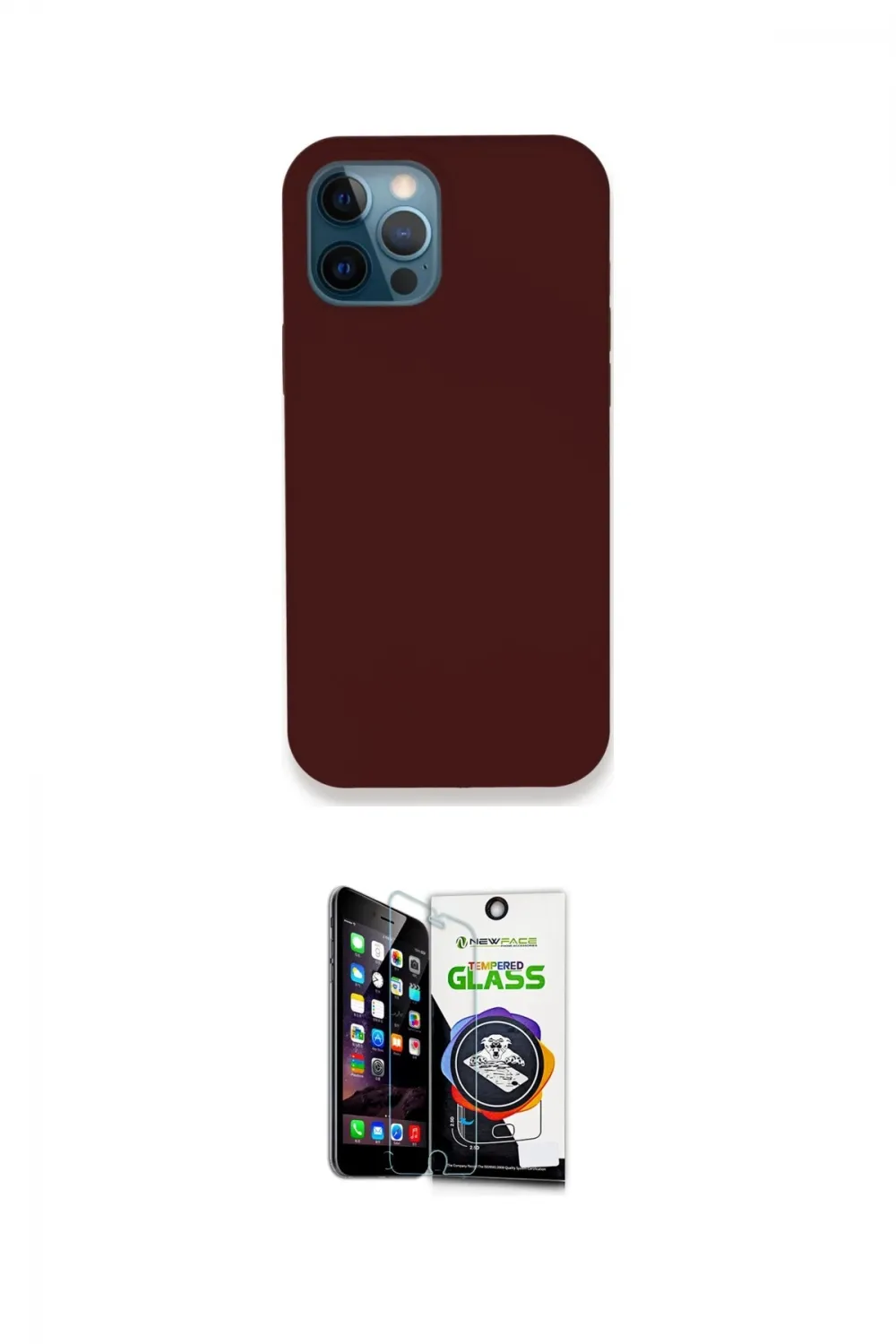 ieg™ iPhone 12 Pro Max Kılıf Zirve Modern Özel Seri - Şeffaf Temperli Cam Ekran Koruyucu