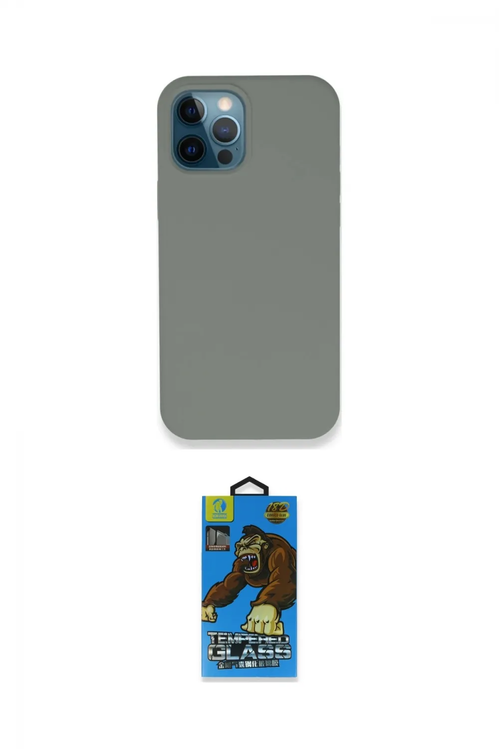 ieg™ iPhone 12 Pro Max Kılıf Zirve Modern Özel Seri - Siyah 18D Cam Ekran Koruyucu