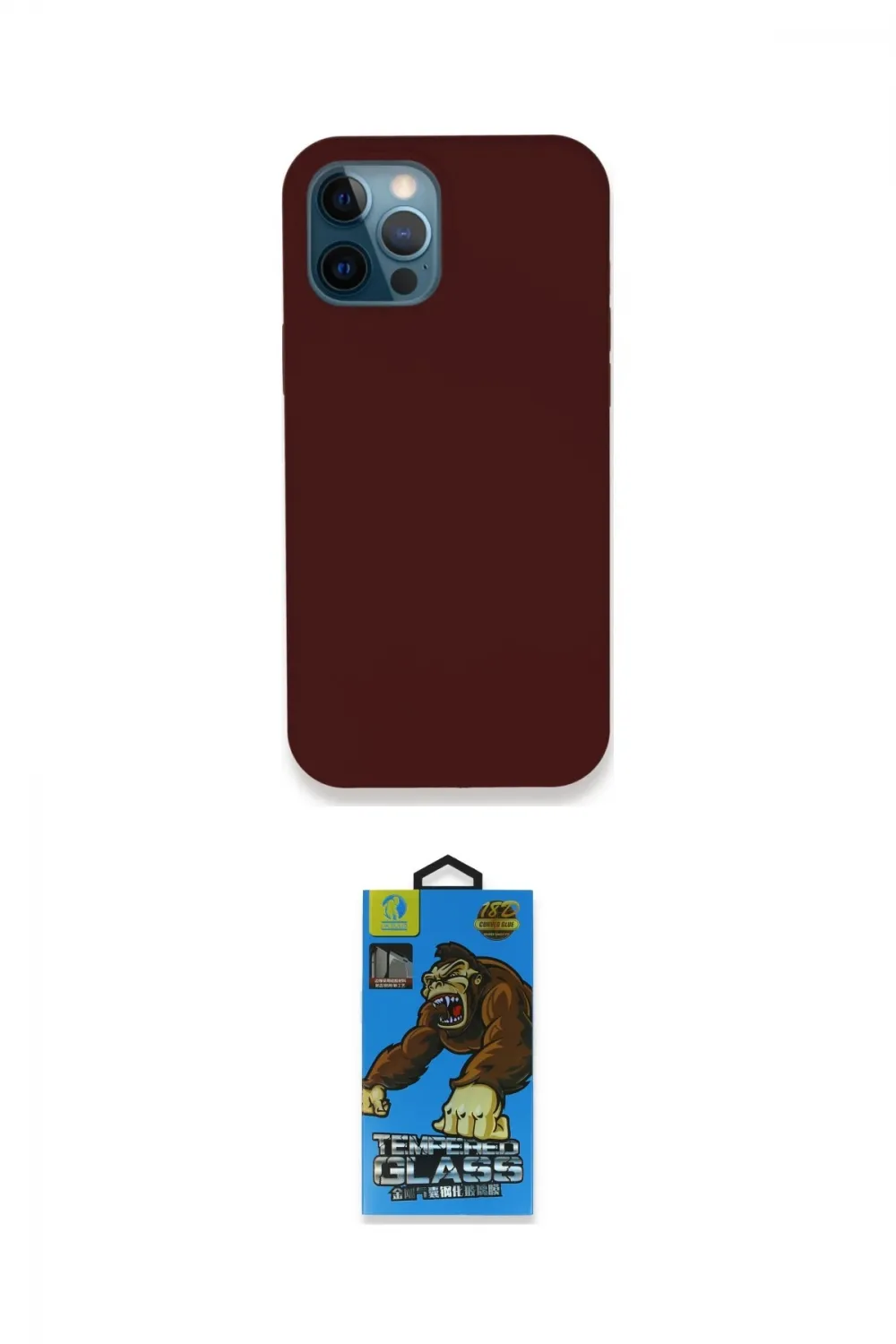 ieg™ iPhone 12 Pro Max Kılıf Zirve Modern Özel Seri - Siyah 18D Cam Ekran Koruyucu