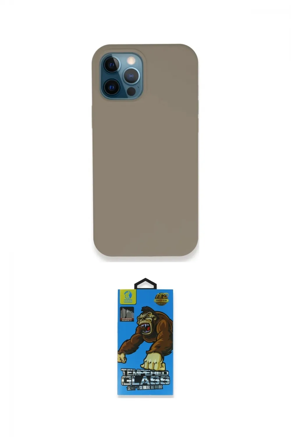 ieg™ iPhone 12 Pro Max Kılıf Zirve Modern Özel Seri - Siyah 18D Cam Ekran Koruyucu