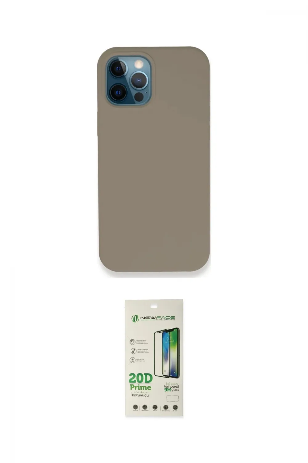ieg™ iPhone 12 Pro Max Kılıf Zirve Modern Özel Seri - Siyah 20D Premium Cam Ekran Koruyucu