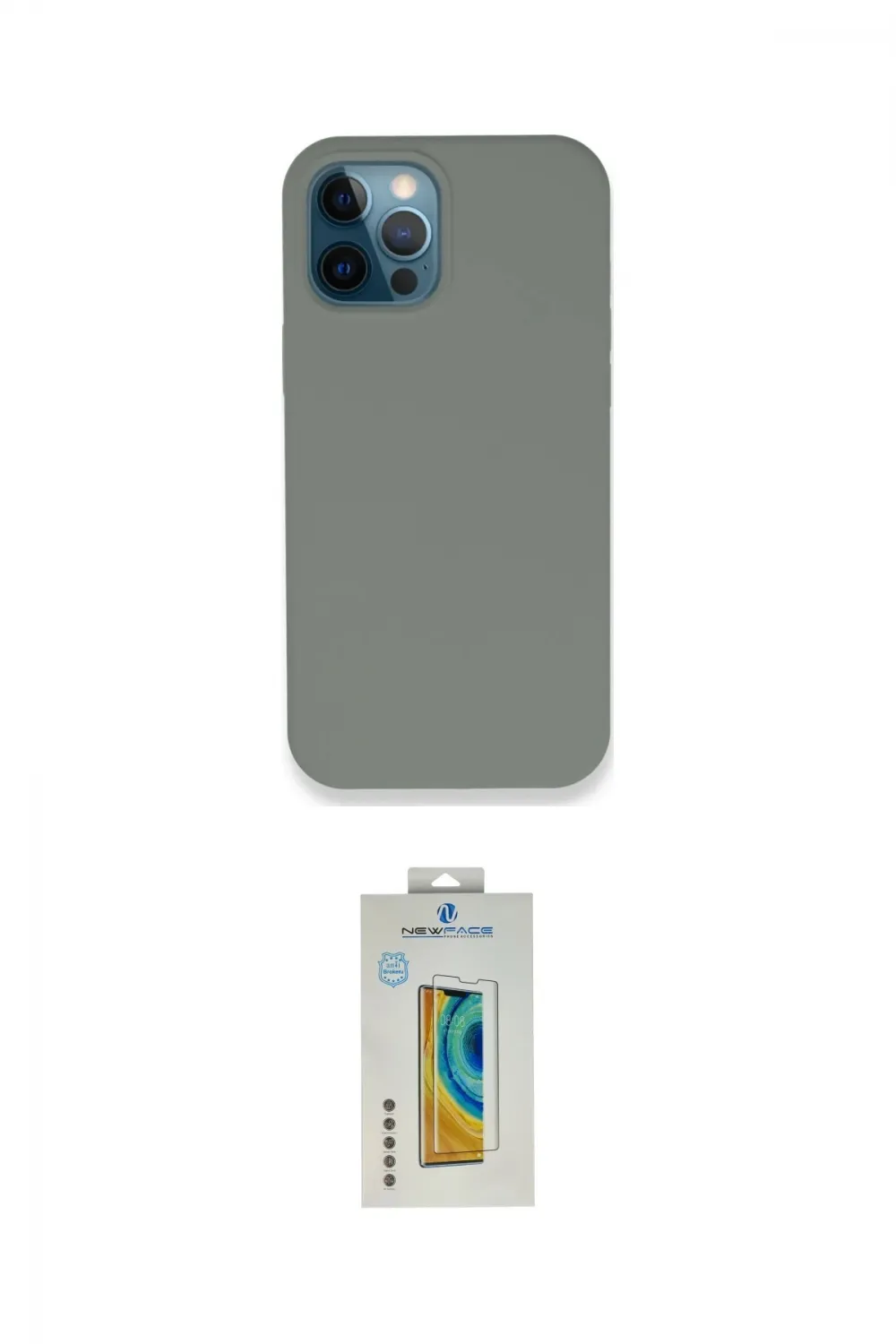 ieg™ iPhone 12 Pro Max Kılıf Zirve Modern Özel Seri - Siyah Polymer Nano Ekran Koruyucu