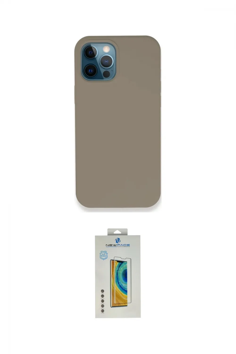 ieg™ iPhone 12 Pro Max Kılıf Zirve Modern Özel Seri - Siyah Polymer Nano Ekran Koruyucu