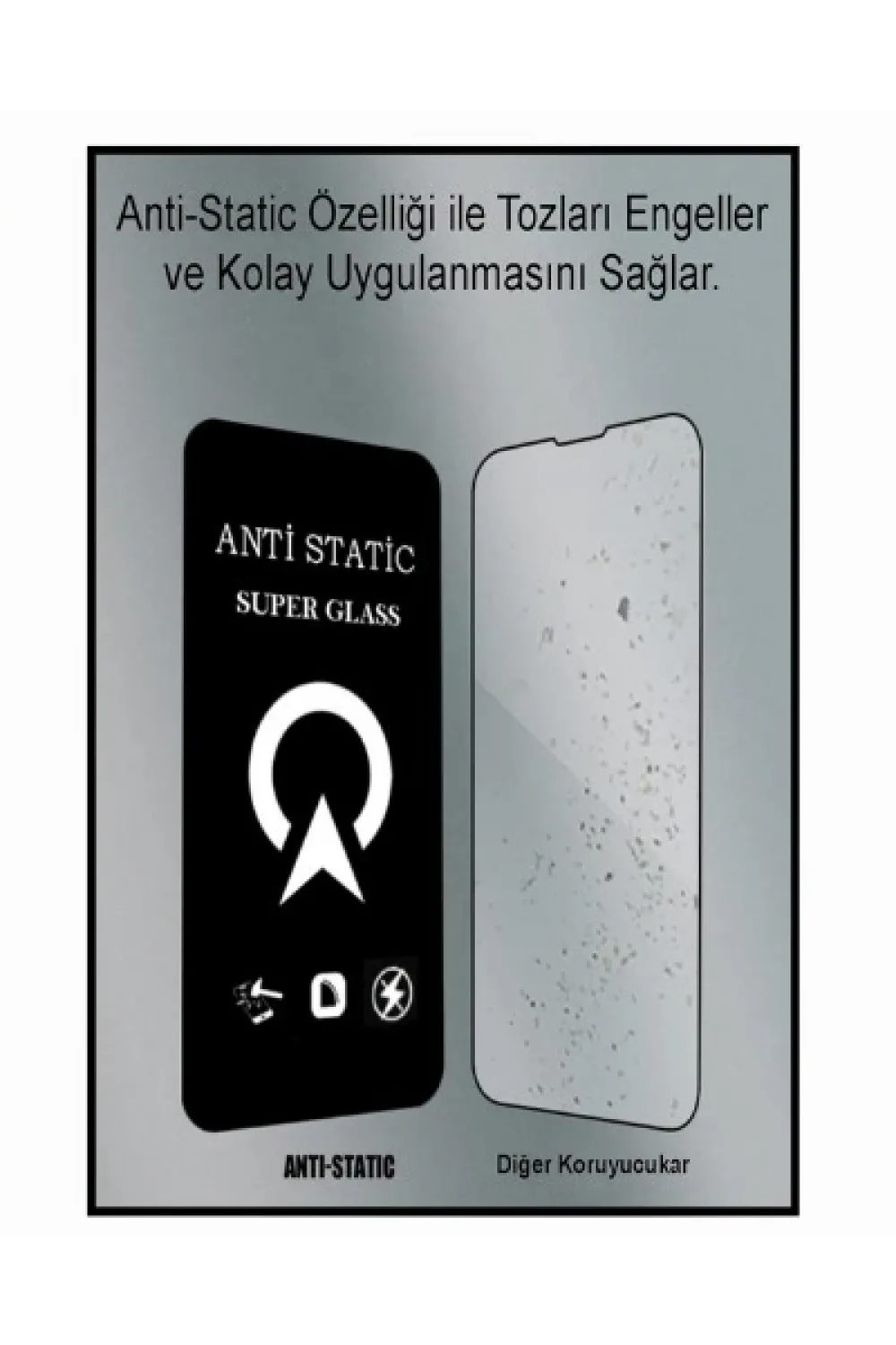 ieg™ İphone 13 6d Anti Static Temperli Cam Ekran Koruyucu Kırılmaz Full Kaplama