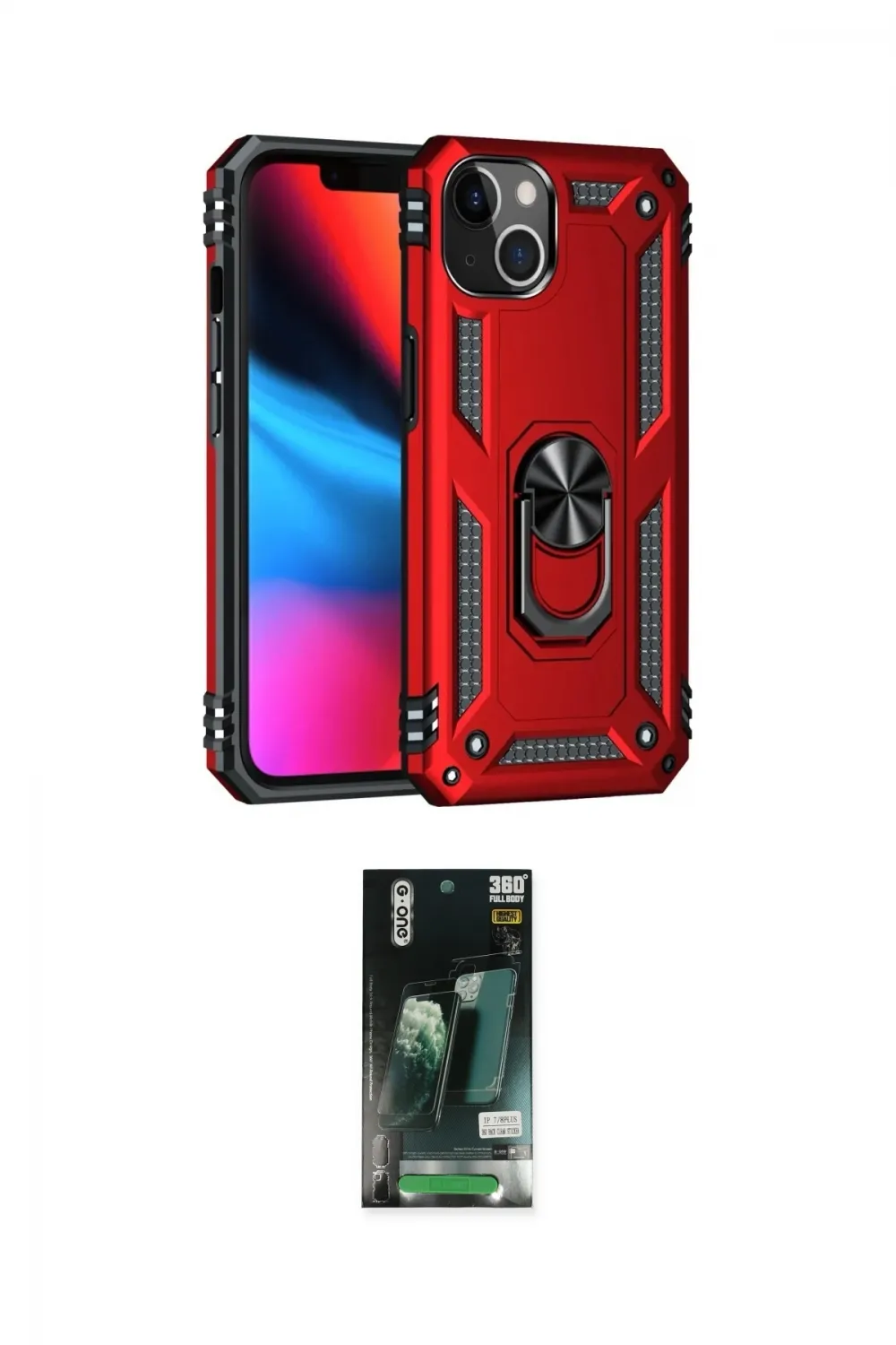 ieg™ iPhone 13 Kılıf Ahenk Klasik Koleksiyonu - Şeffaf 360 Full Body Arka Koruyucu