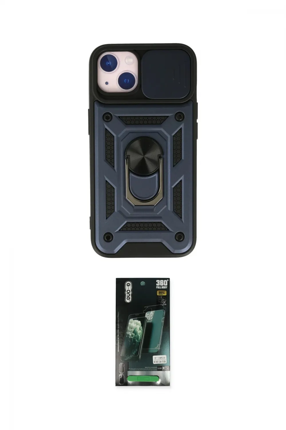 ieg™ iPhone 13 Kılıf Ahenk Klasik - Şeffaf 360 Full Body Arka Koruyucu
