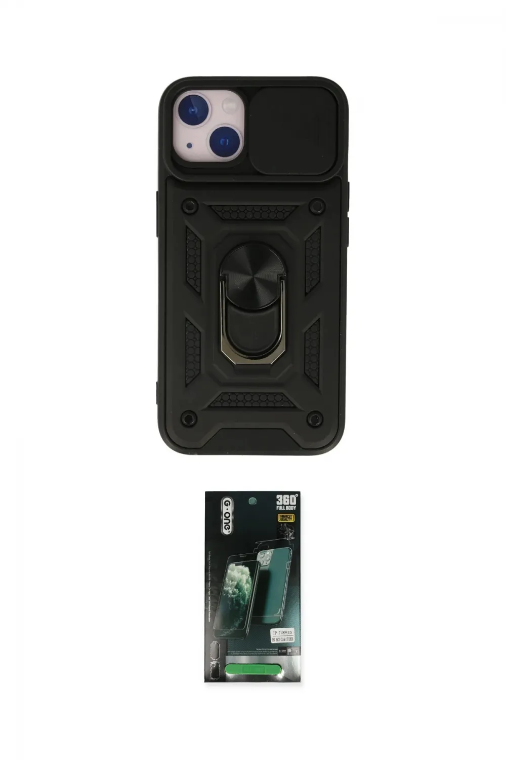 ieg™ iPhone 13 Kılıf Ahenk Klasik - Şeffaf 360 Full Body Arka Koruyucu