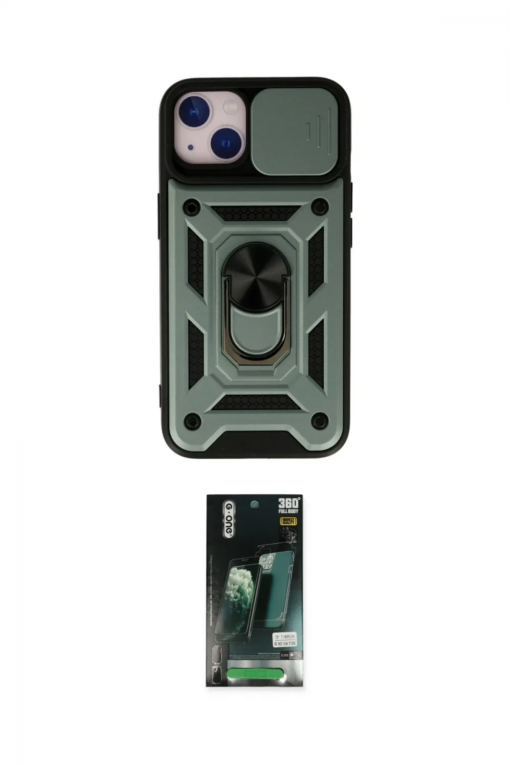 ieg™ iPhone 13 Kılıf Ahenk Klasik - Şeffaf 360 Full Body Arka Koruyucu