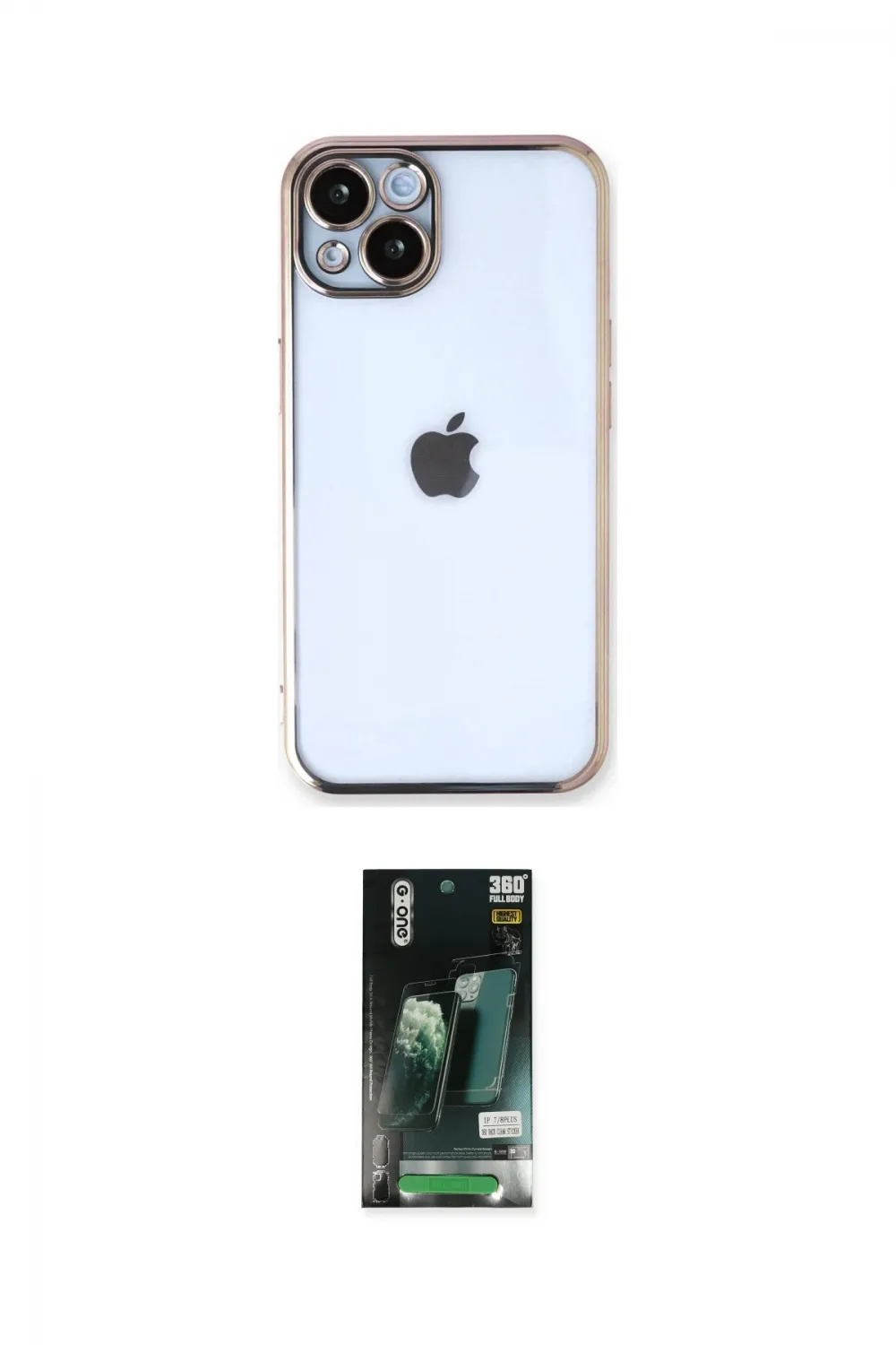 ieg™ iPhone 13 Kılıf Vadi Minimal - Şeffaf 360 Full Body Arka Koruyucu