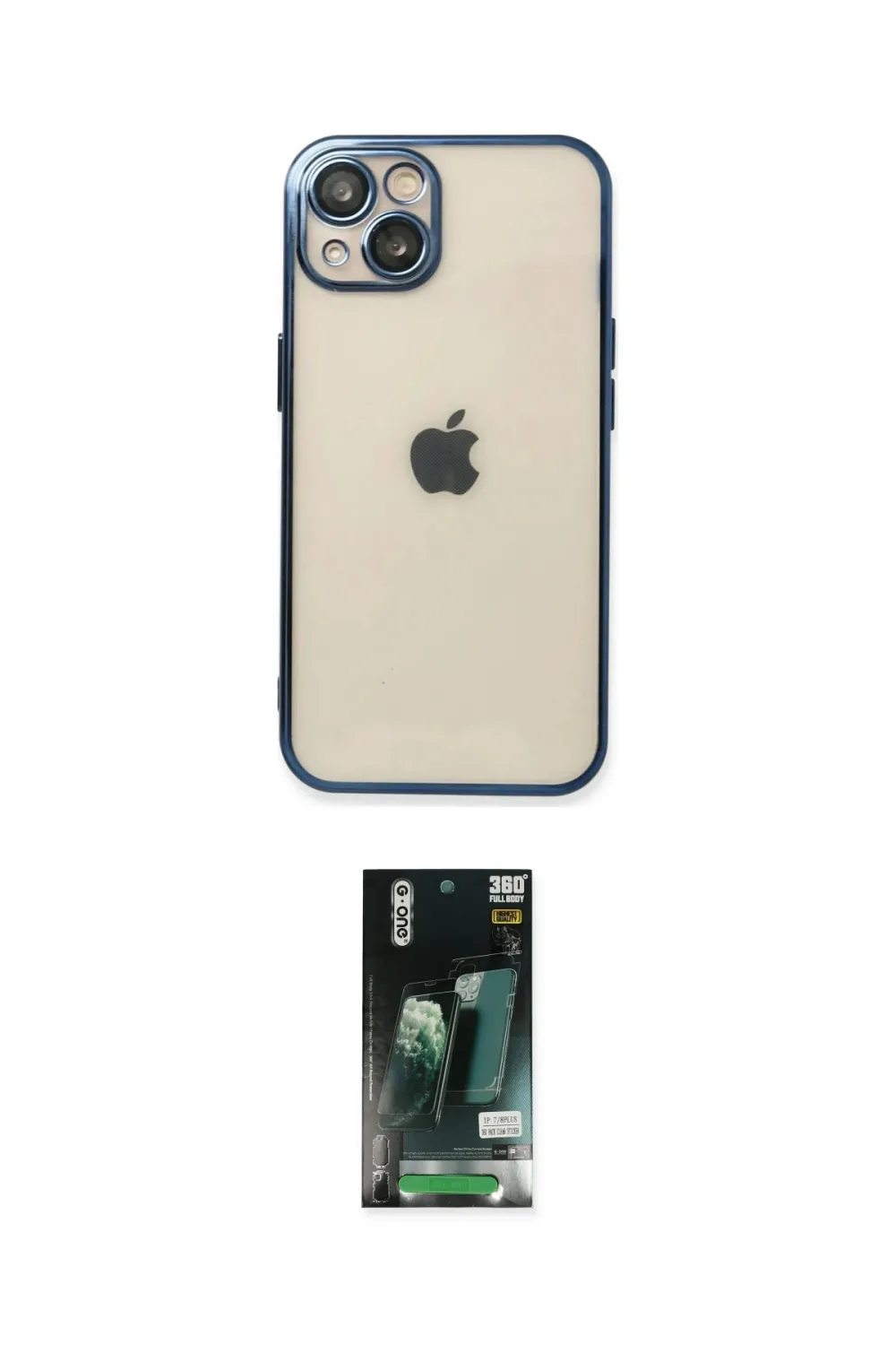 ieg™ iPhone 13 Kılıf Vadi Minimal - Şeffaf 360 Full Body Arka Koruyucu