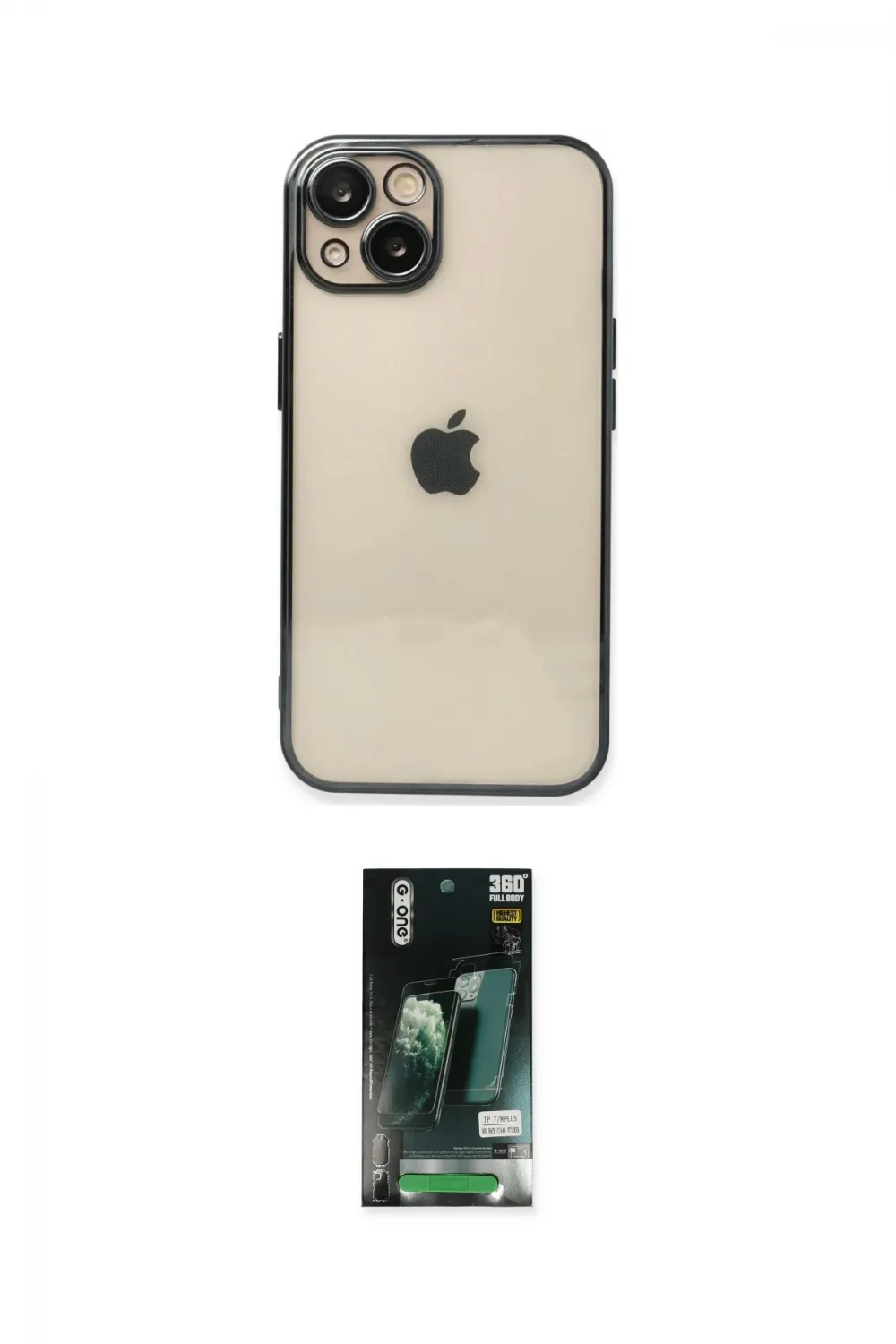 ieg™ iPhone 13 Kılıf Vadi Minimal - Şeffaf 360 Full Body Arka Koruyucu