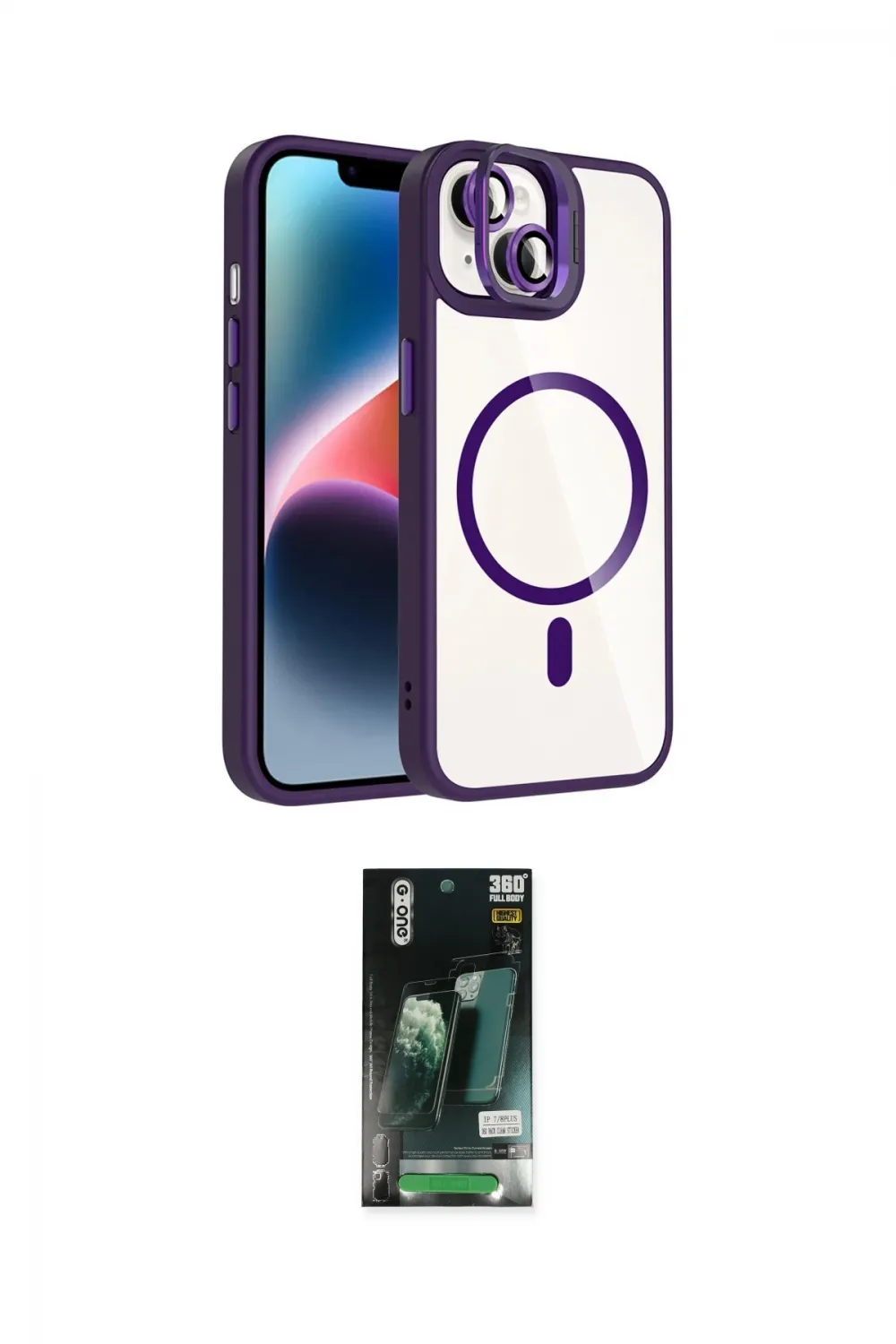 ieg™ iPhone 13 Kılıf Yadigar Asil Koleksiyonu - Şeffaf 360 Full Body Arka Koruyucu