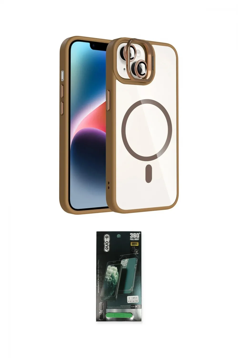 ieg™ iPhone 13 Kılıf Yadigar Asil Koleksiyonu - Şeffaf 360 Full Body Arka Koruyucu