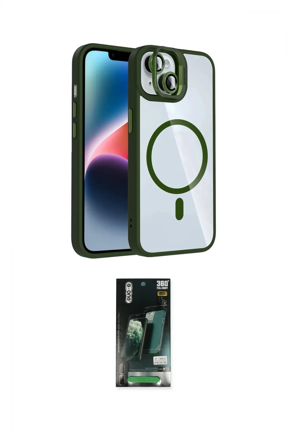 ieg™ iPhone 13 Kılıf Yadigar Asil Koleksiyonu - Şeffaf 360 Full Body Arka Koruyucu
