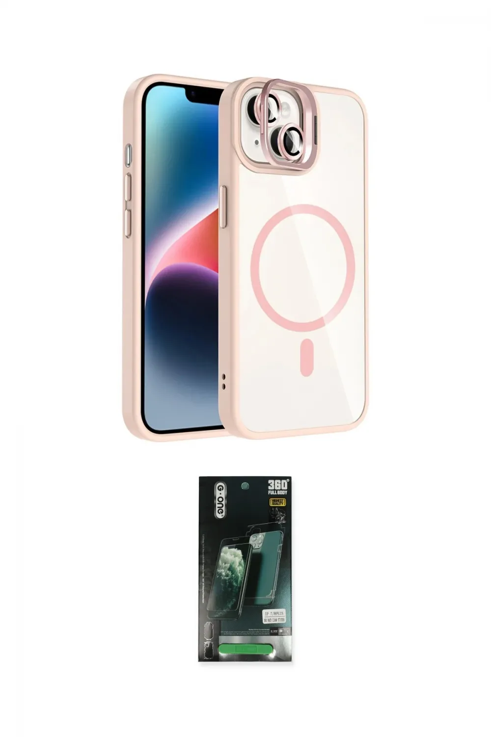 ieg™ iPhone 13 Kılıf Yadigar Asil Koleksiyonu - Şeffaf 360 Full Body Arka Koruyucu