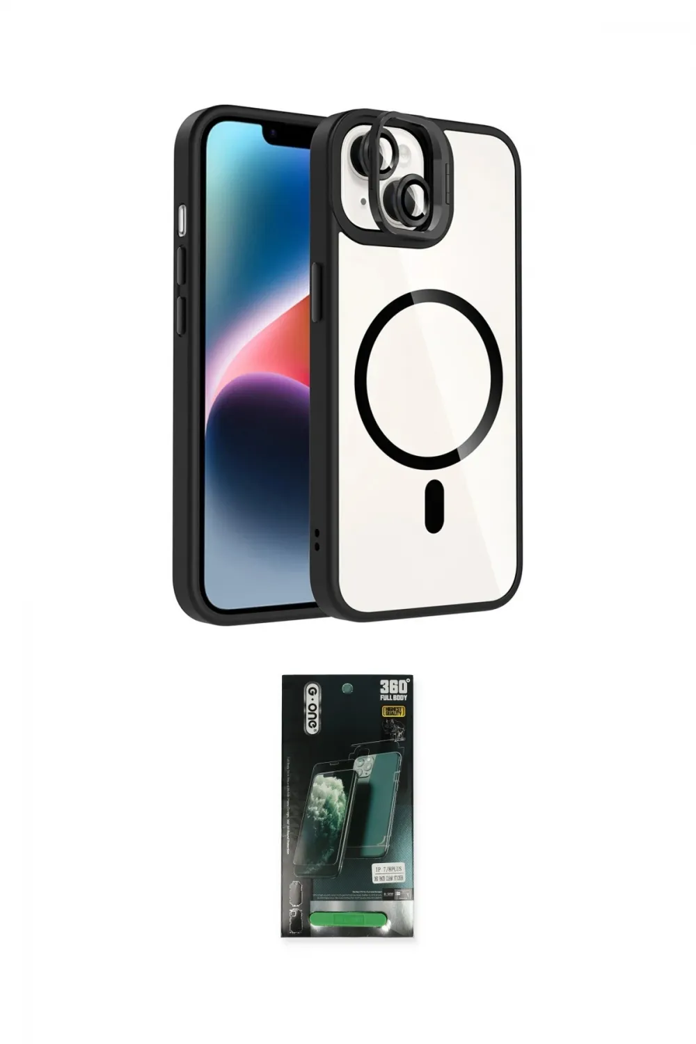 ieg™ iPhone 13 Kılıf Yadigar Asil Koleksiyonu - Şeffaf 360 Full Body Arka Koruyucu