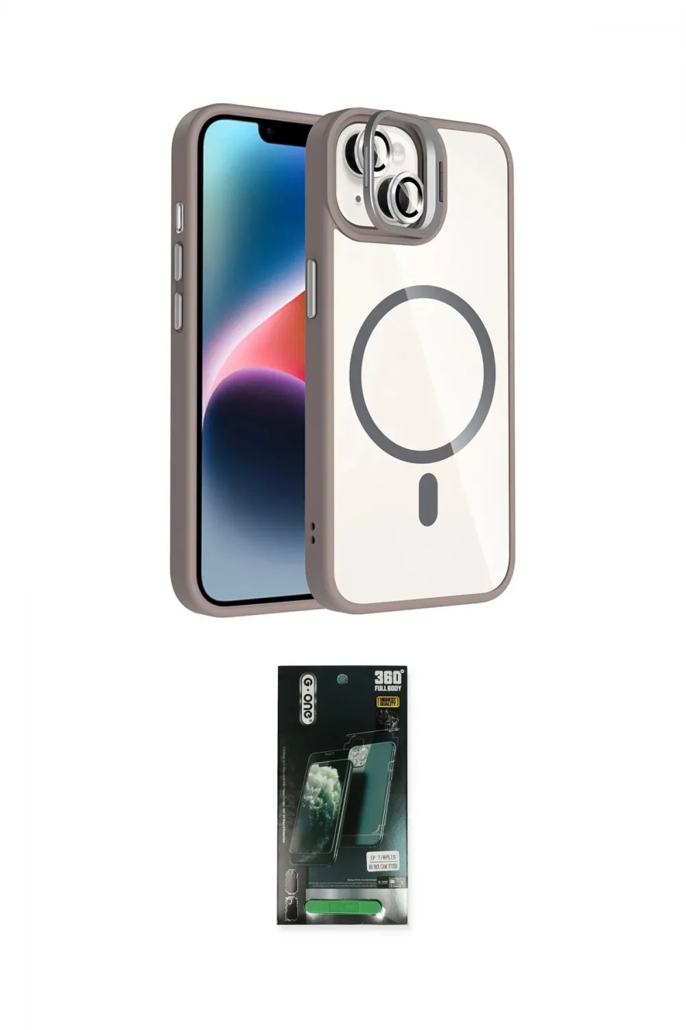 ieg™ iPhone 13 Kılıf Yadigar Asil Koleksiyonu - Şeffaf 360 Full Body Arka Koruyucu