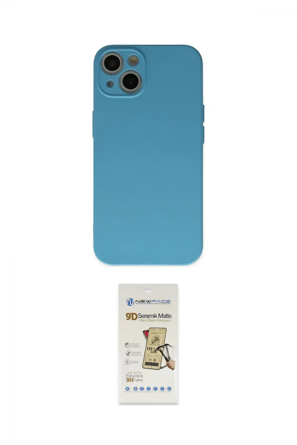 ieg™ iPhone 13 Mini Kılıf Ahenk Serisi - Siyah Mat Seramik Nano Ekran Koruyucu
