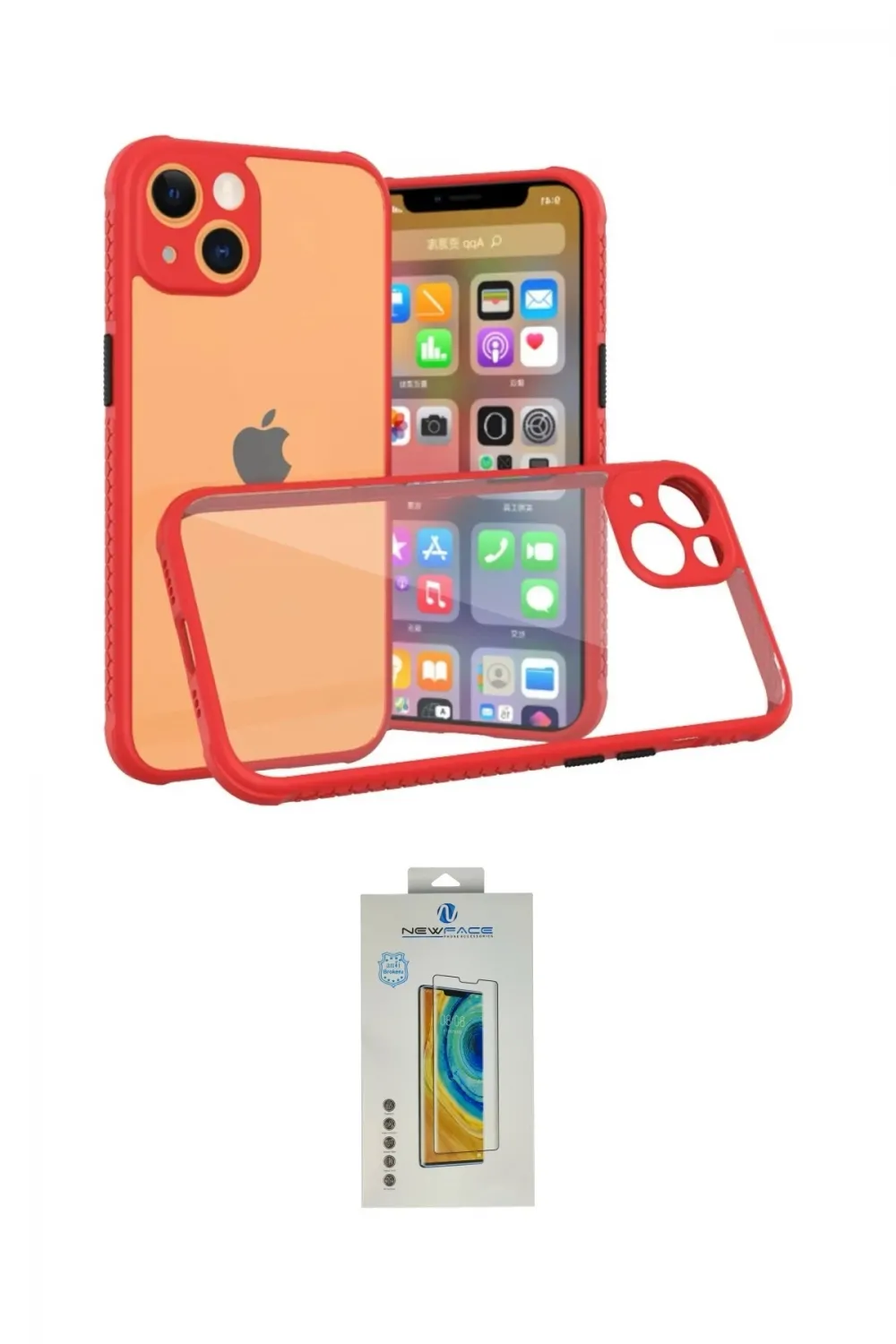 ieg™ iPhone 13 Mini Kılıf Nova Asil Özel Seri - Siyah Polymer Nano Ekran Koruyucu