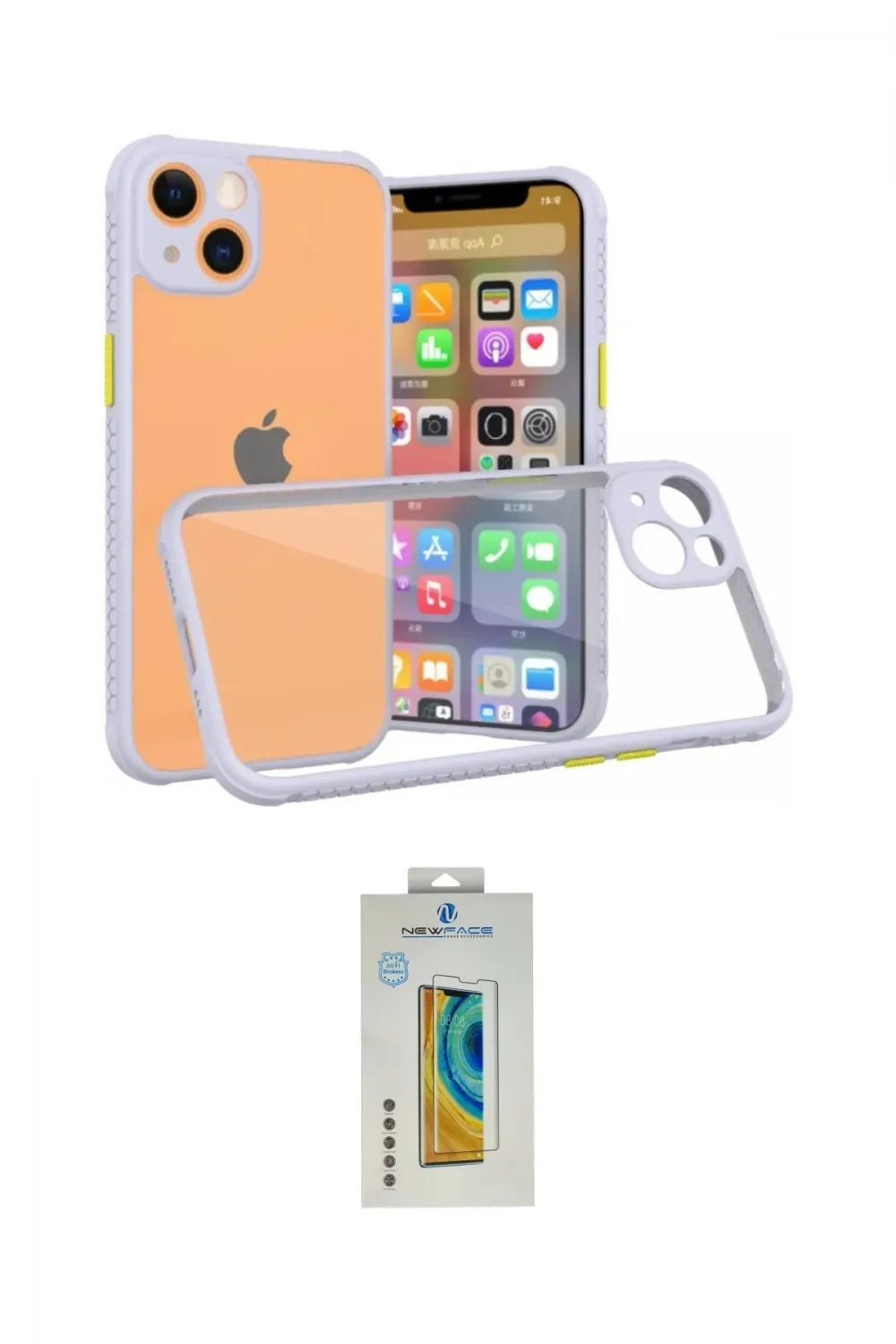 ieg™ iPhone 13 Mini Kılıf Nova Asil Özel Seri - Siyah Polymer Nano Ekran Koruyucu