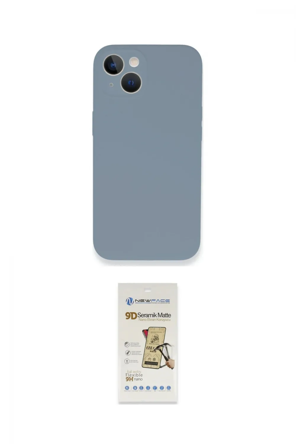 ieg™ iPhone 13 Mini Kılıf Zirve Modern Özel Seri - Siyah Mat Seramik Nano Ekran Koruyucu