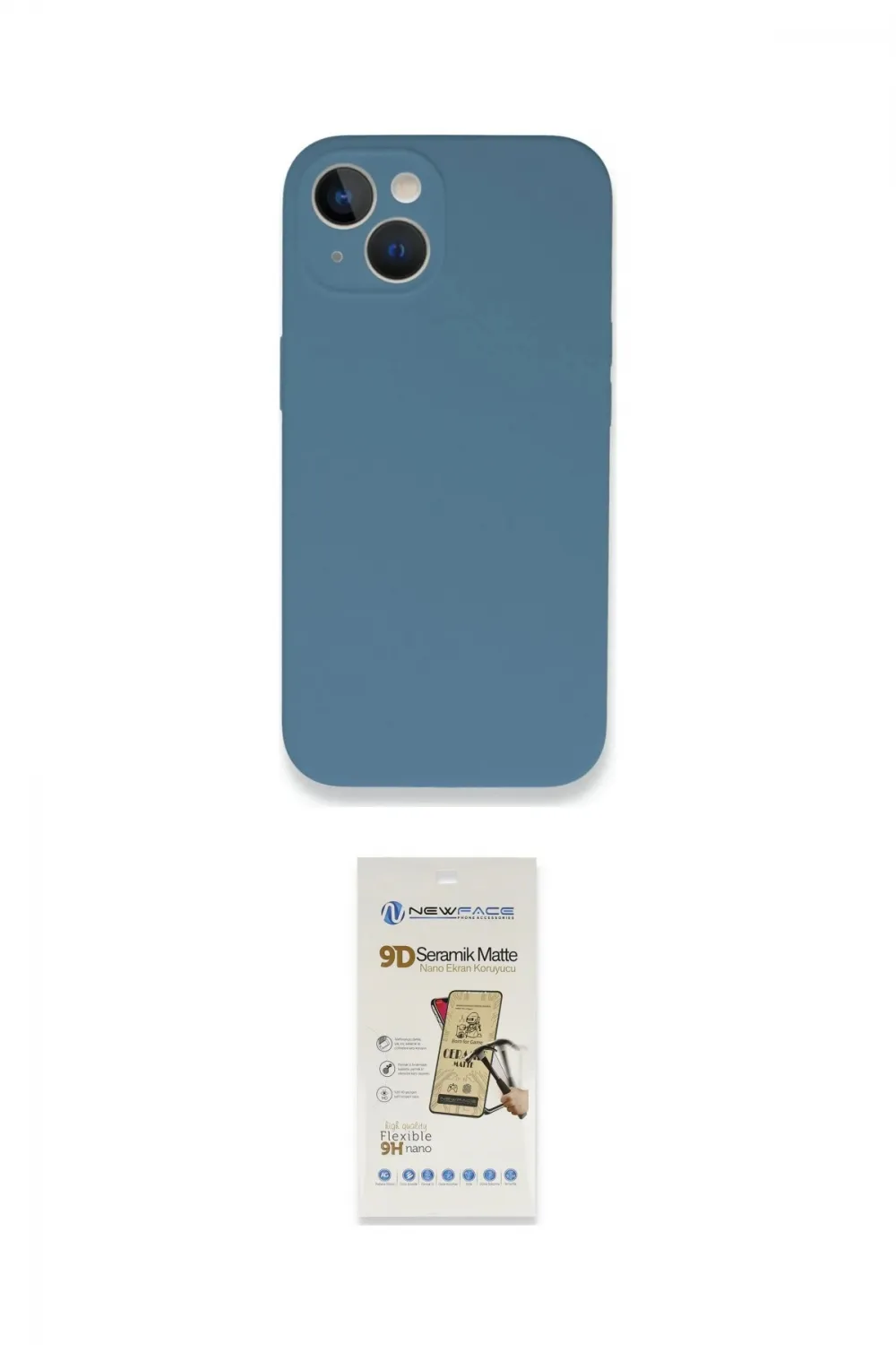 ieg™ iPhone 13 Mini Kılıf Zirve Modern Özel Seri - Siyah Mat Seramik Nano Ekran Koruyucu