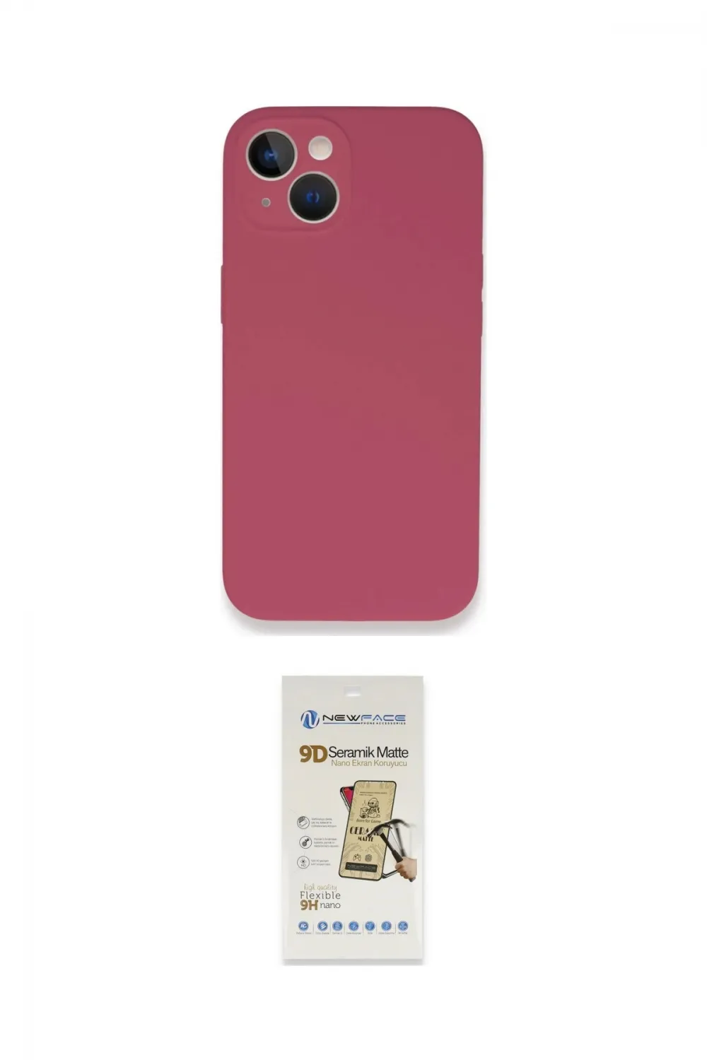 ieg™ iPhone 13 Mini Kılıf Zirve Modern Özel Seri - Siyah Mat Seramik Nano Ekran Koruyucu