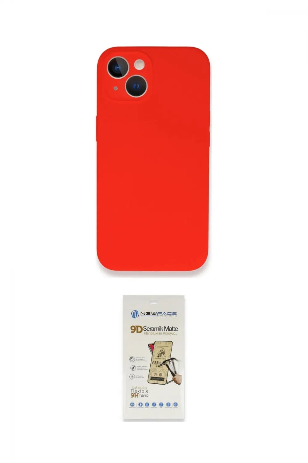 ieg™ iPhone 13 Mini Kılıf Zirve Modern Özel Seri - Siyah Mat Seramik Nano Ekran Koruyucu