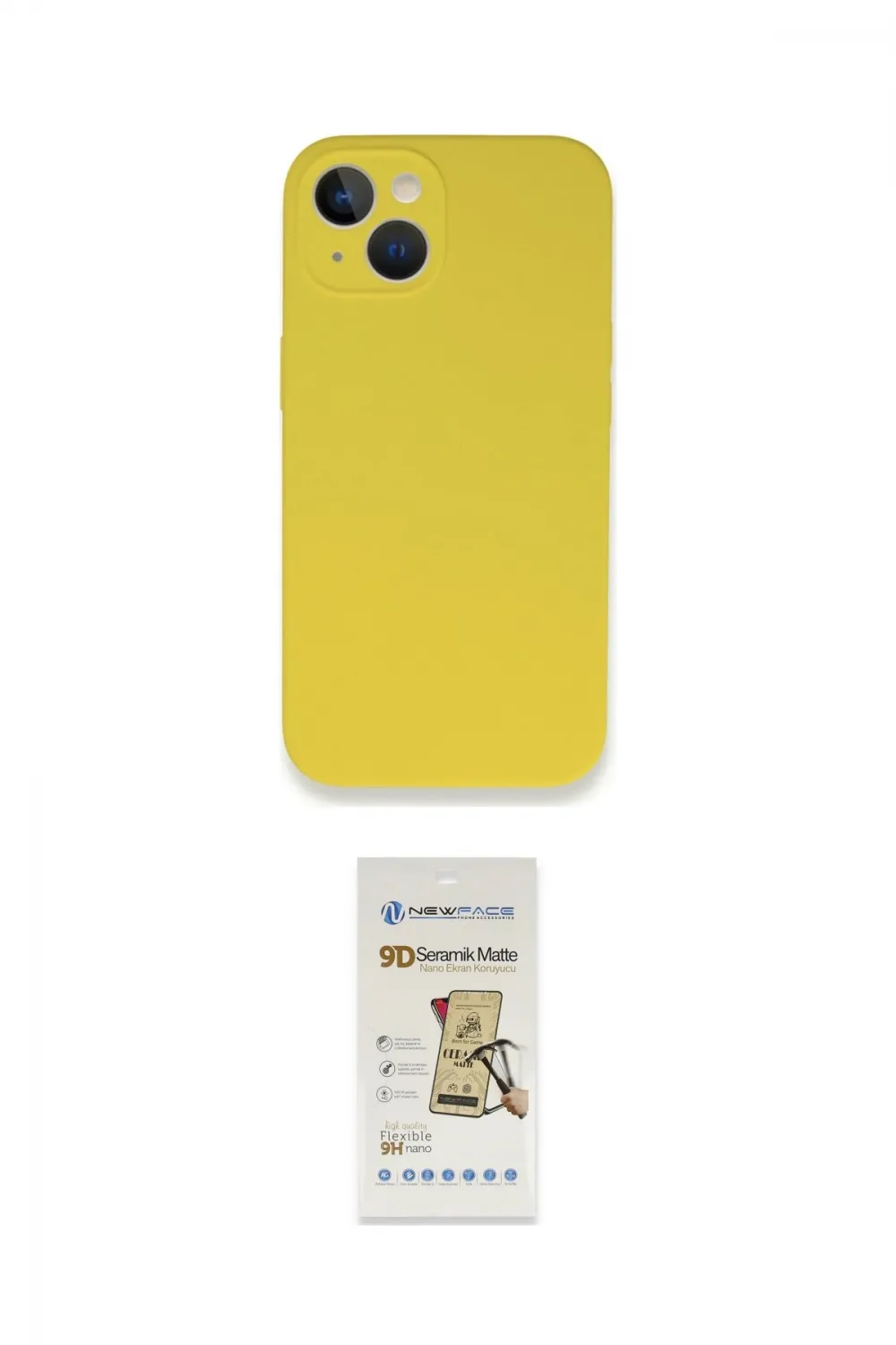 ieg™ iPhone 13 Mini Kılıf Zirve Modern Özel Seri - Siyah Mat Seramik Nano Ekran Koruyucu