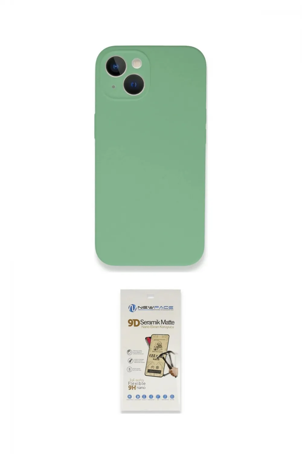 ieg™ iPhone 13 Mini Kılıf Zirve Modern Özel Seri - Siyah Mat Seramik Nano Ekran Koruyucu