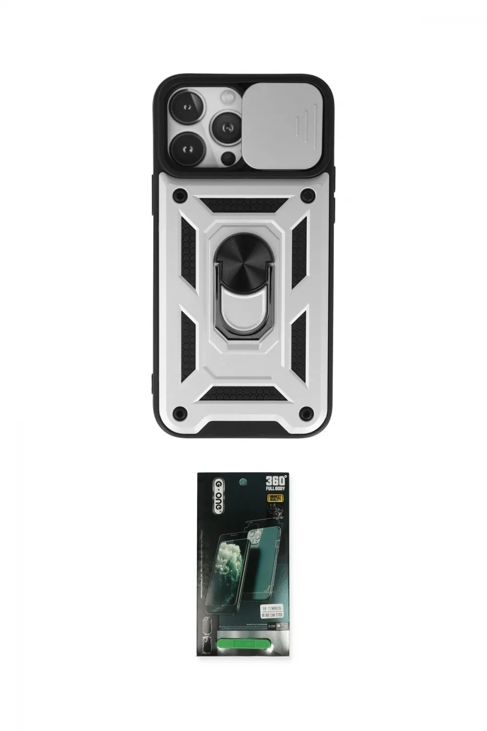 ieg™ iPhone 13 Pro Kılıf Ahenk Klasik - Şeffaf 360 Full Body Arka Koruyucu