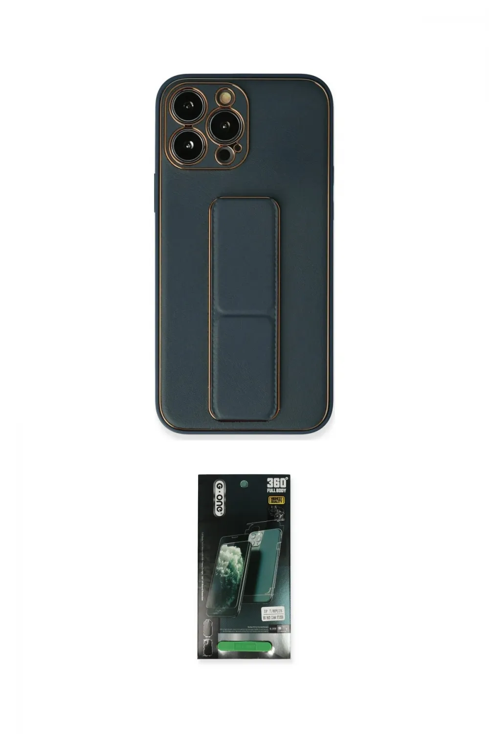 ieg™ iPhone 13 Pro Kılıf Akış Doku - Şeffaf 360 Full Body Arka Koruyucu